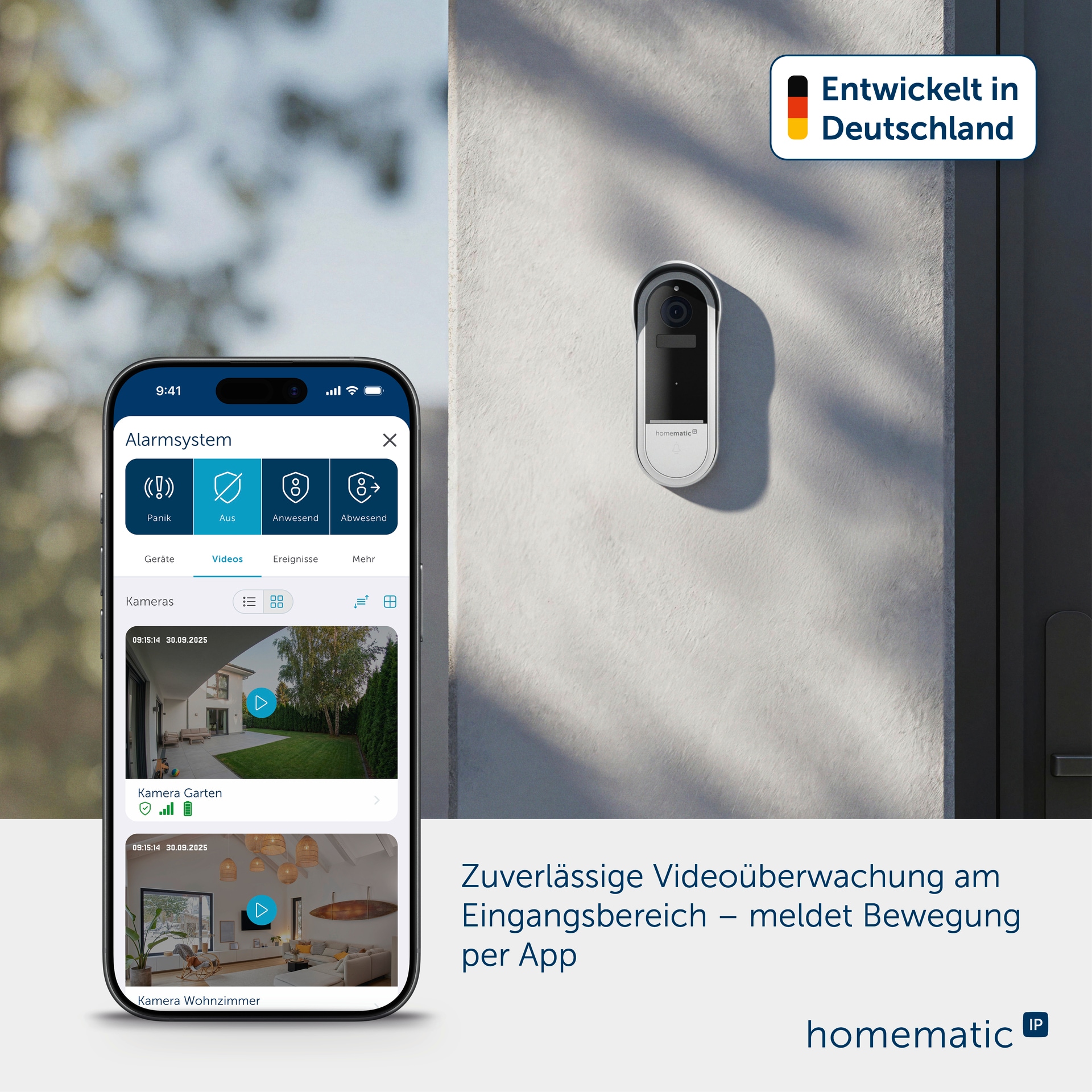 Homematic IP Video-Türsprechanlage »Video-Türklingel« Aussenbereich & Innenbereich
