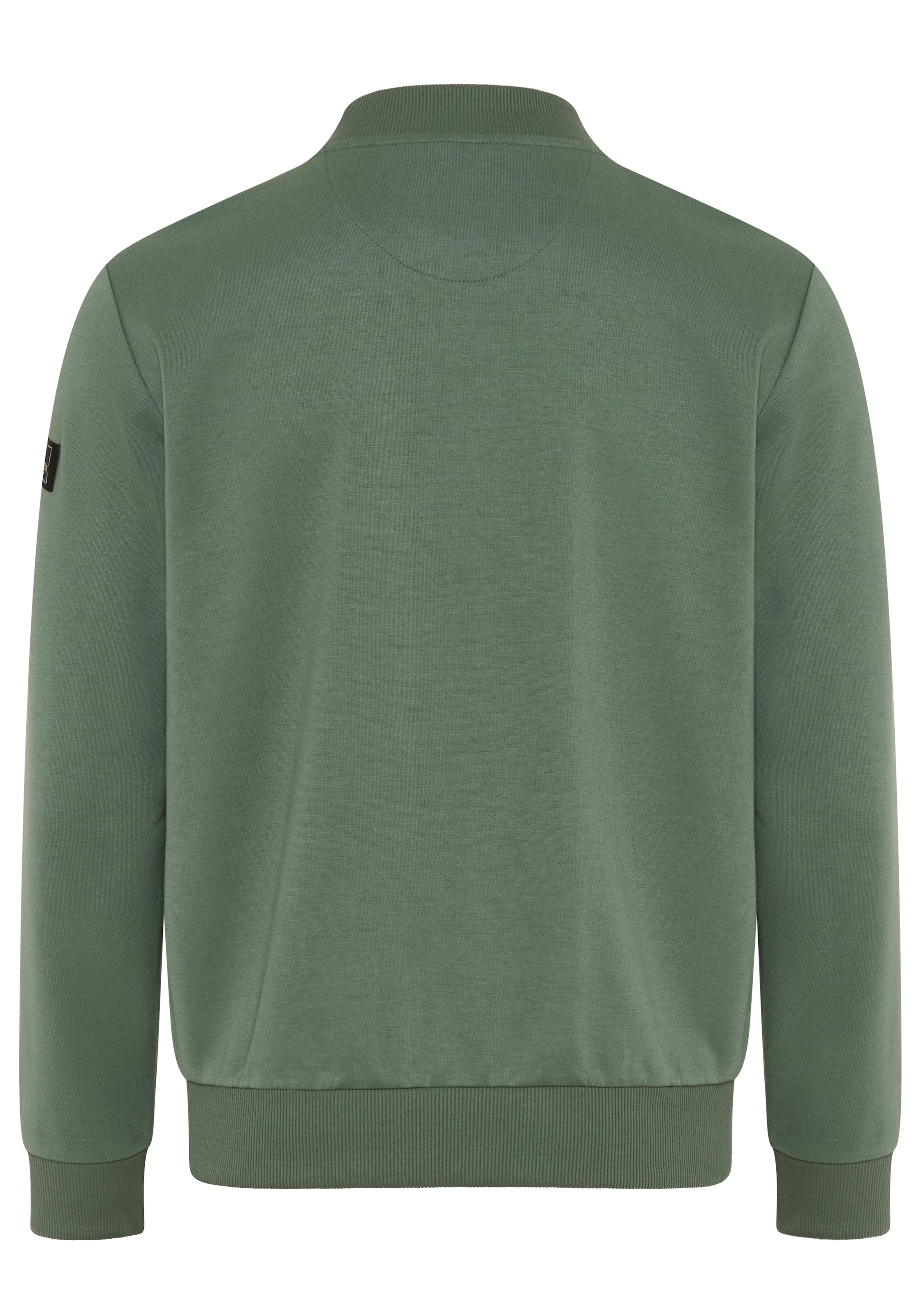 Bruno Banani Sweatjacke mit Stehkragen, aus Polyester und Baumwolle