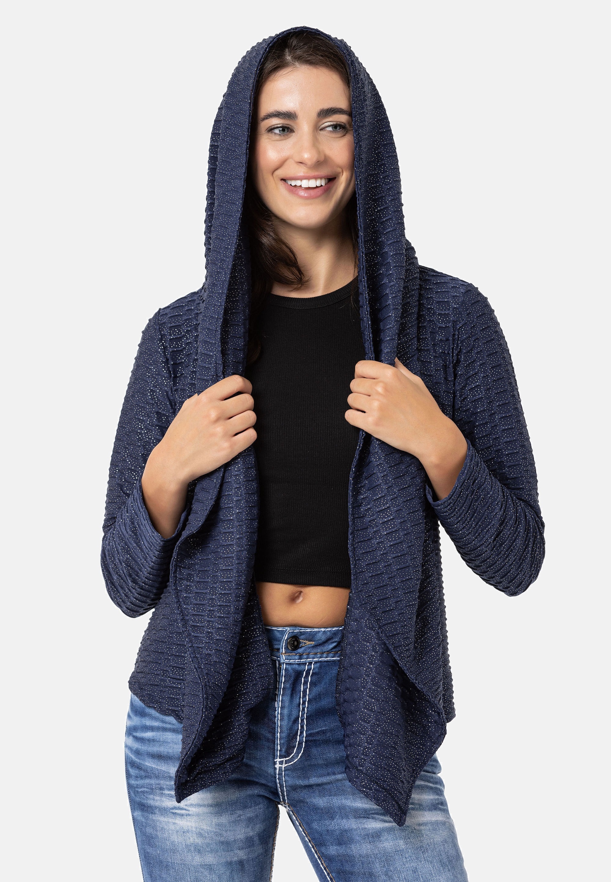 Cipo & Baxx Sweatjacke »Cipo & Baxx Sweatjacke WL360« mit Kapuze