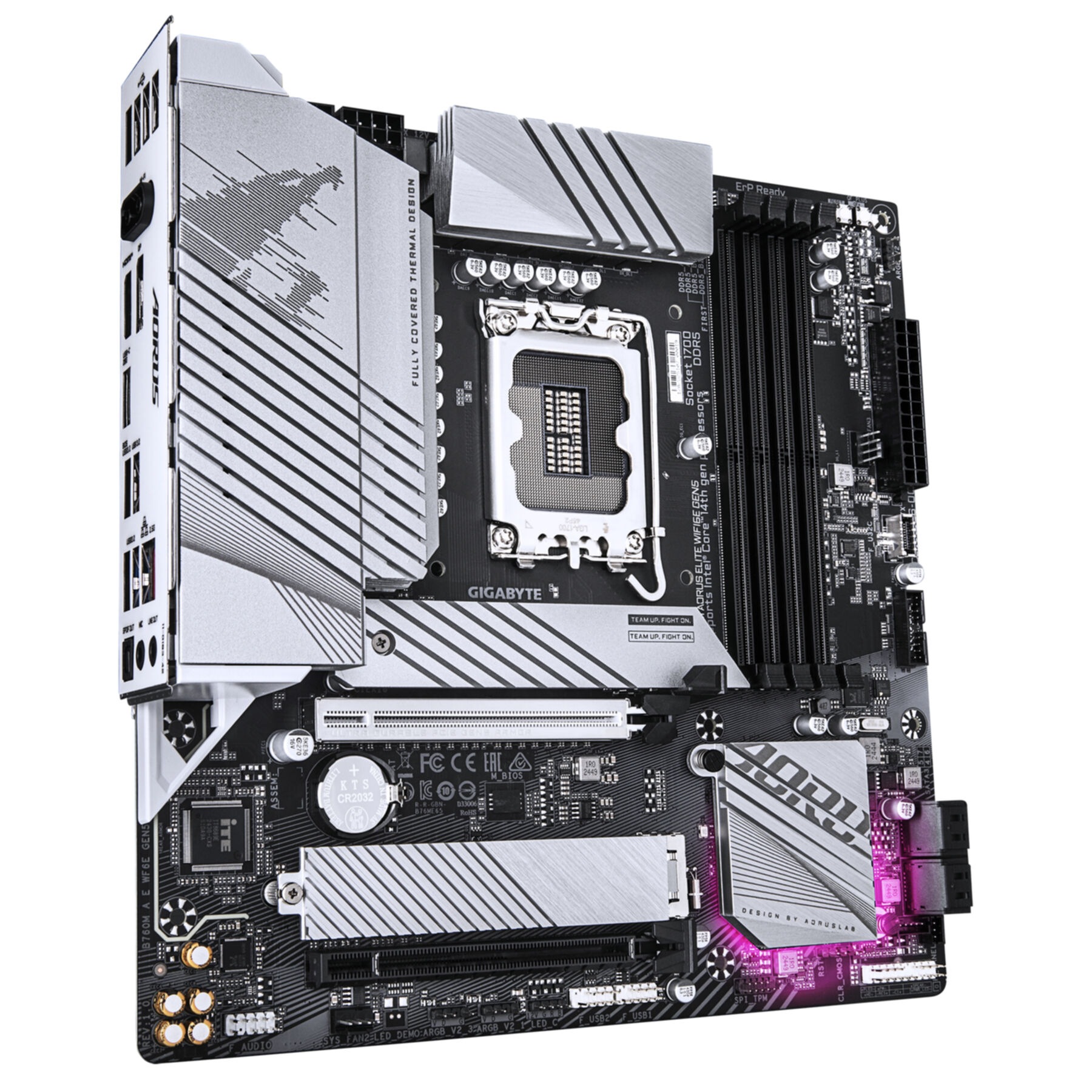Gigabyte Mainboard »B760M AORUS ELITE WIFI6E GEN5 Mainboard – Unterstützt Intel Core Proze«