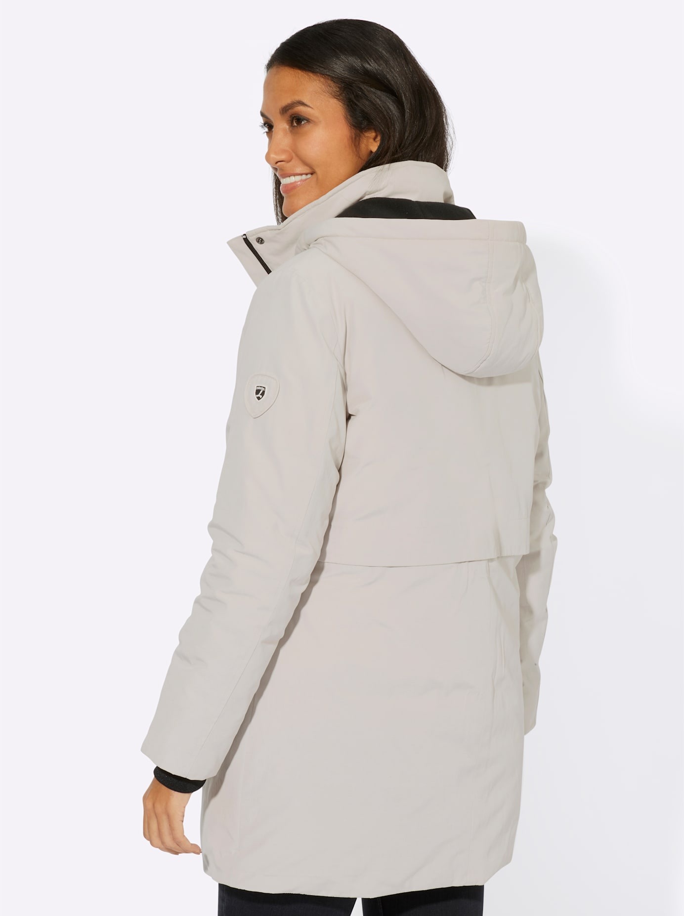 Casual Looks Langjacke, mit Kapuze