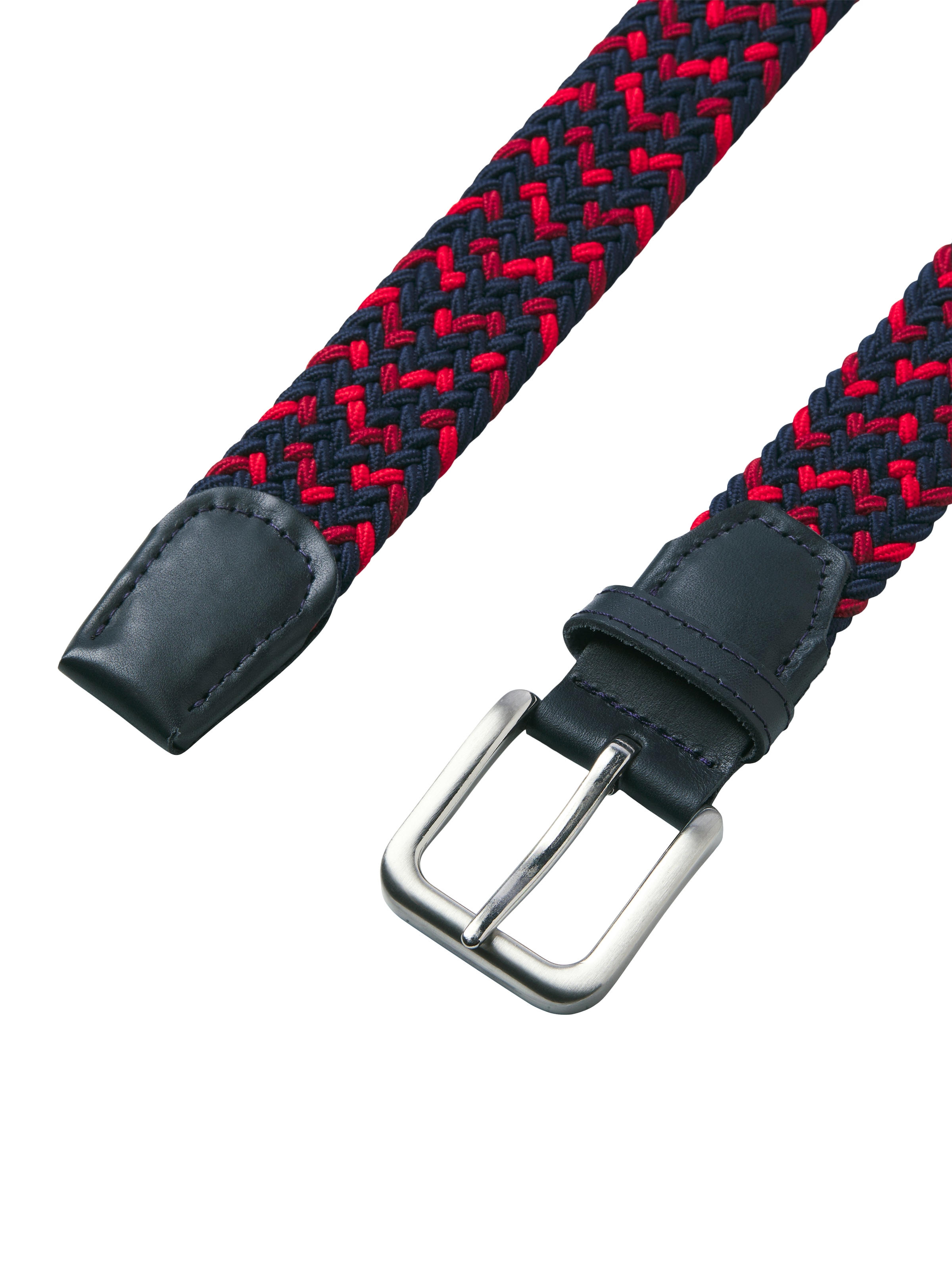 Jack & Jones Stretchgürtel »JACSPRING WOVEN BELT NOOS«, mit silberfarbener Schließe