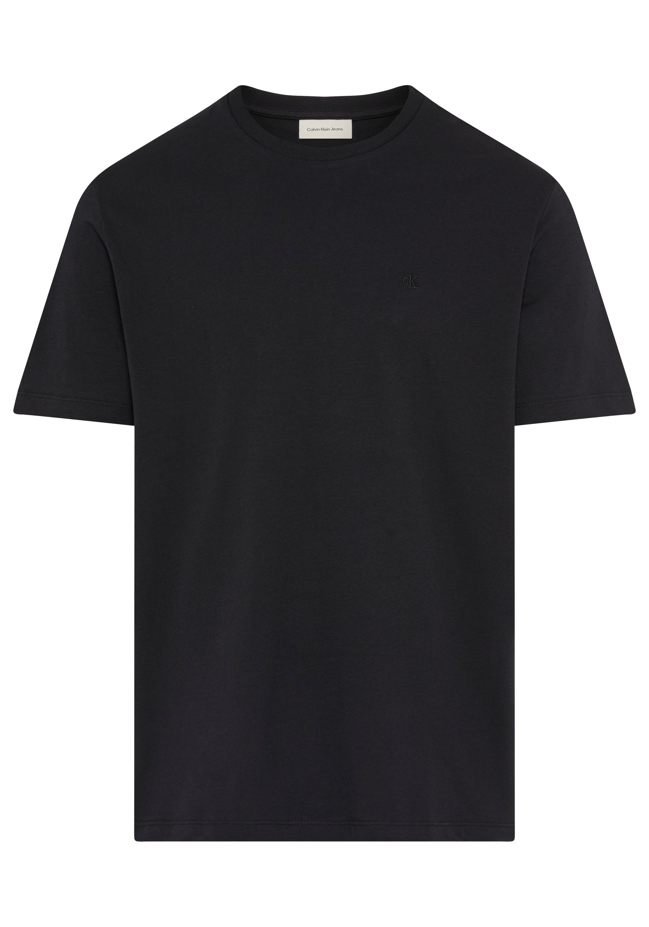 Calvin Klein Jeans T-Shirt »SS SMOOTH CTTN SOLID CREWNK TEE« mit Logo