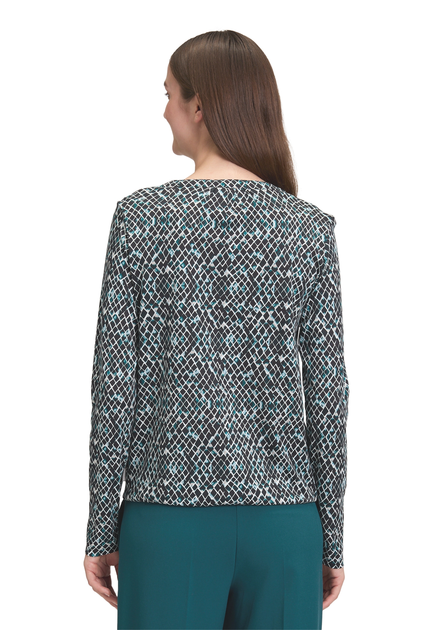 Betty&Co Langarmshirt »Casual-Shirt mit verdeckter Verschlussleiste«