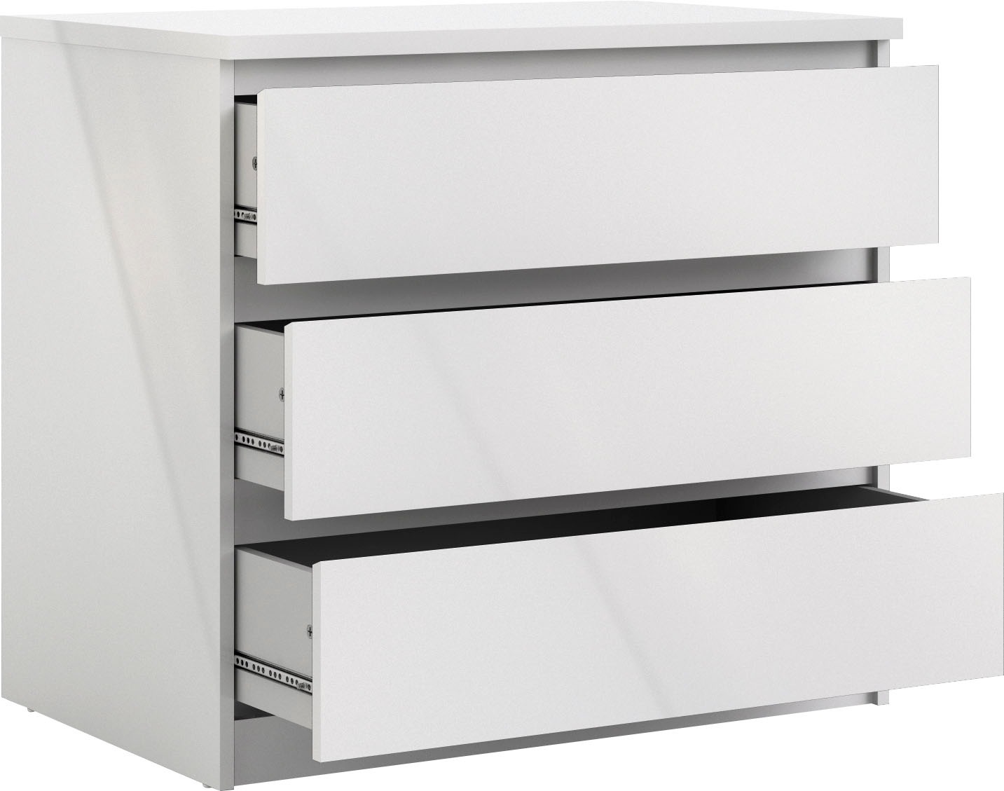 INOSIGN Kommode »Naia«, abgerundete Schubladenkanten auf Metallgleiter, Breite 77 cm