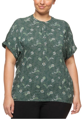 Ragwear Plus T-Shirt »RICOTA PALM PLUS«, mit holzfarbigen Zierknopfbesatz kaufen