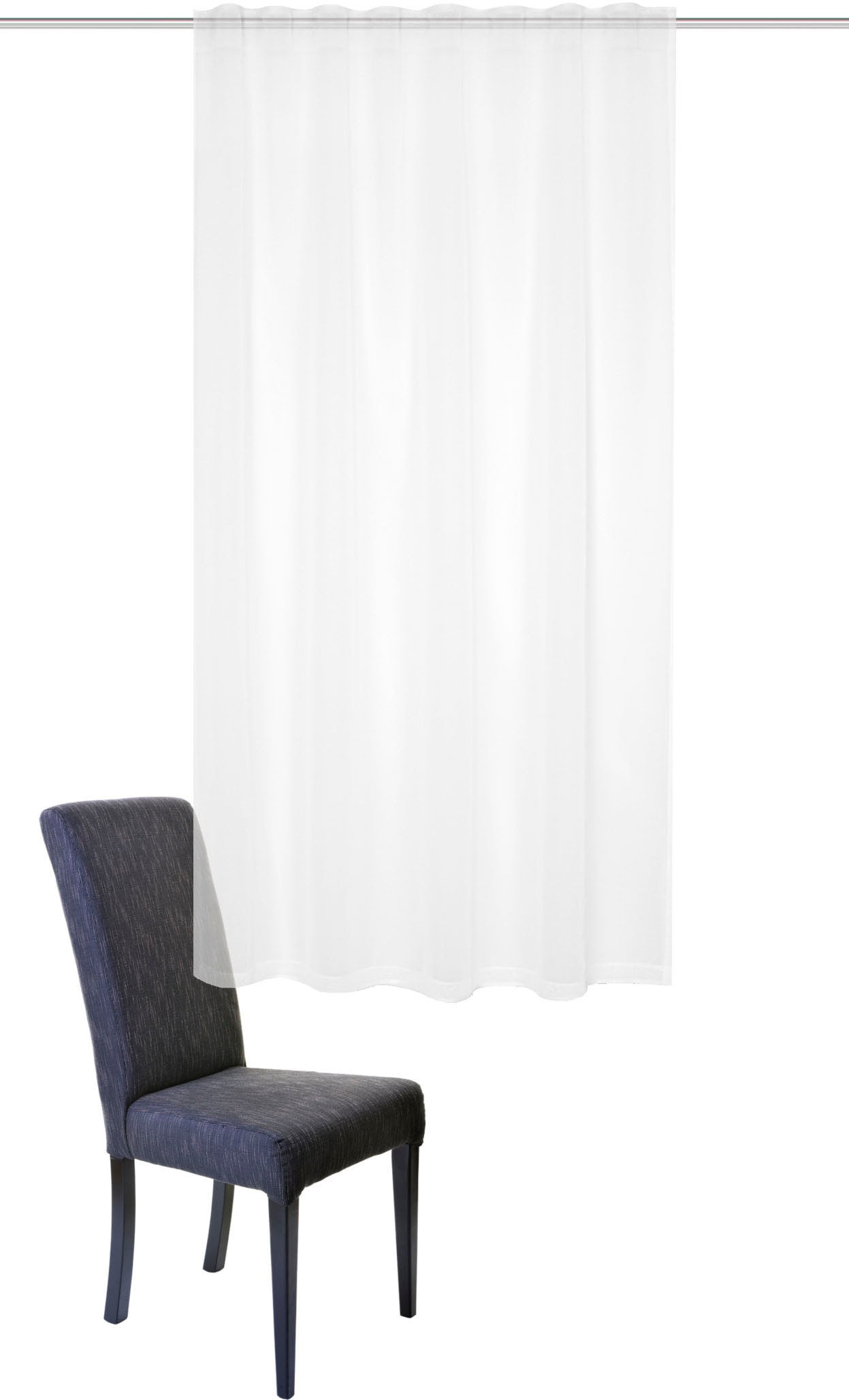 HOME WOHNIDEEN Gardine »DOLLY« Multifunktionsband 1 Stk. tlg. transparent