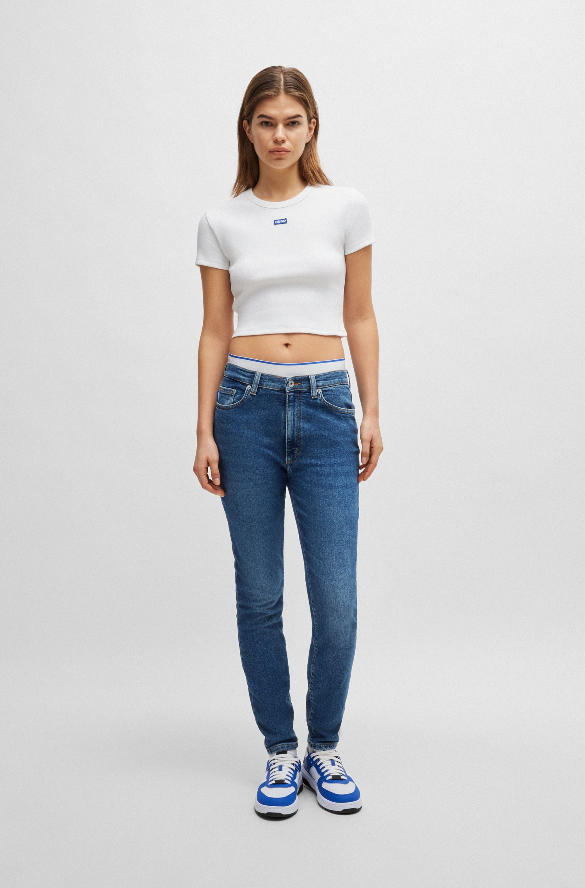 HUGO Blue Skinny-fit-Jeans »Malu«, Skinny Fit mit mittlerer Leibhöhe