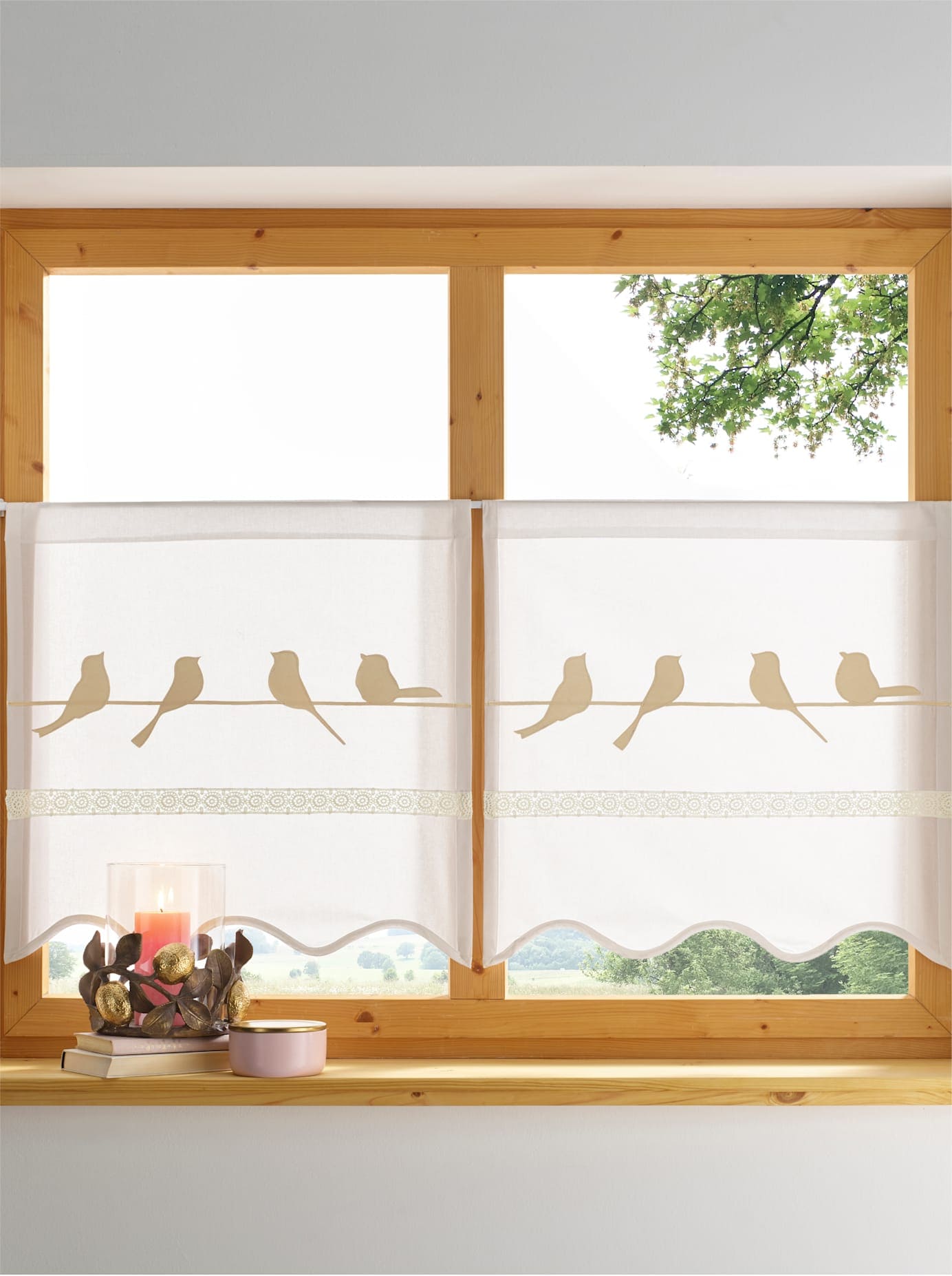 heine home Querbehang Stangendurchzug 1 Stk. tlg.