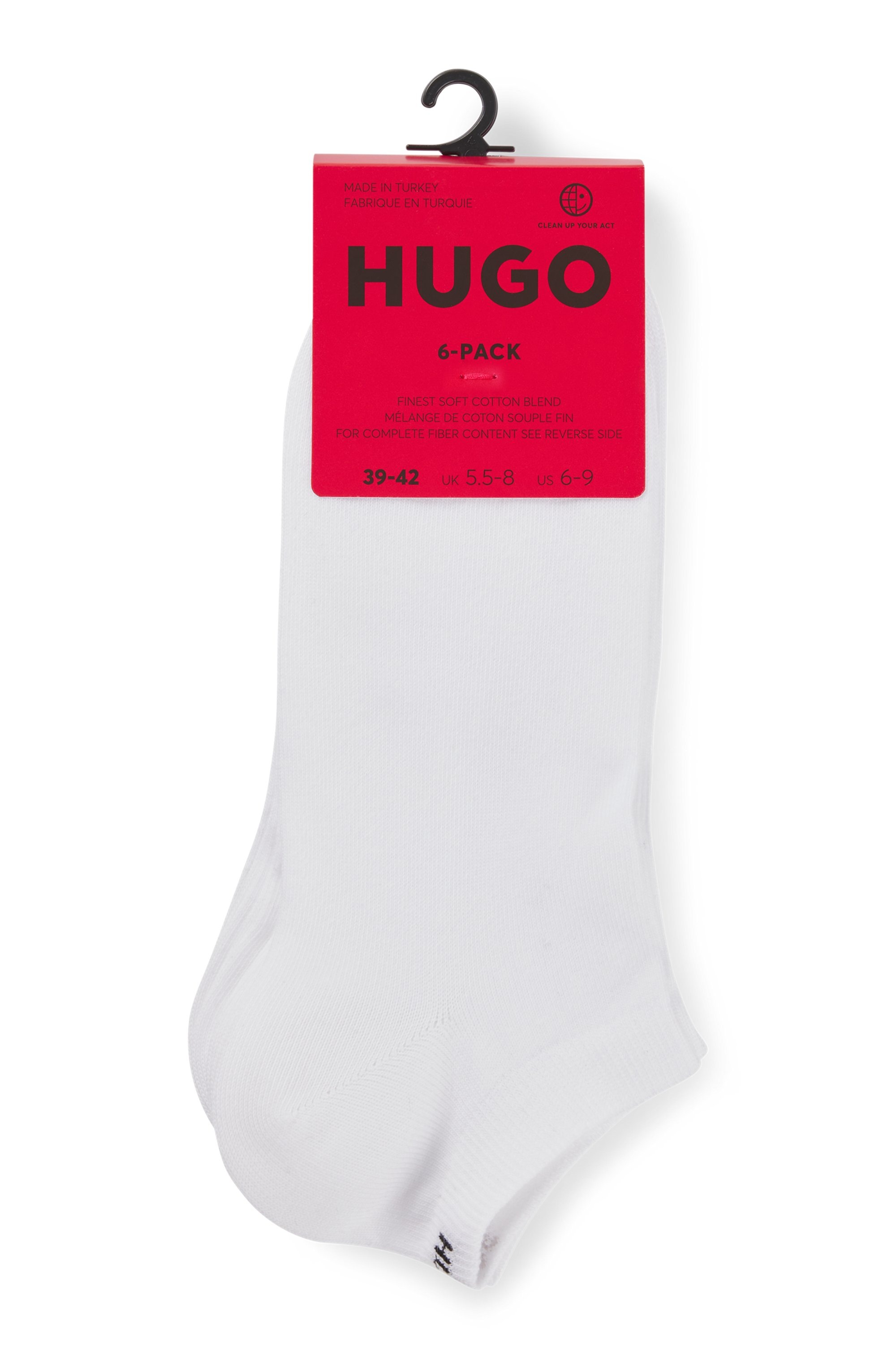 HUGO Underwear Freizeitsocken »6P AS UNI CC 1026«, (Packung, 6 Paar, 6er-Pack), mit HUGO-Logoschriftzügen
