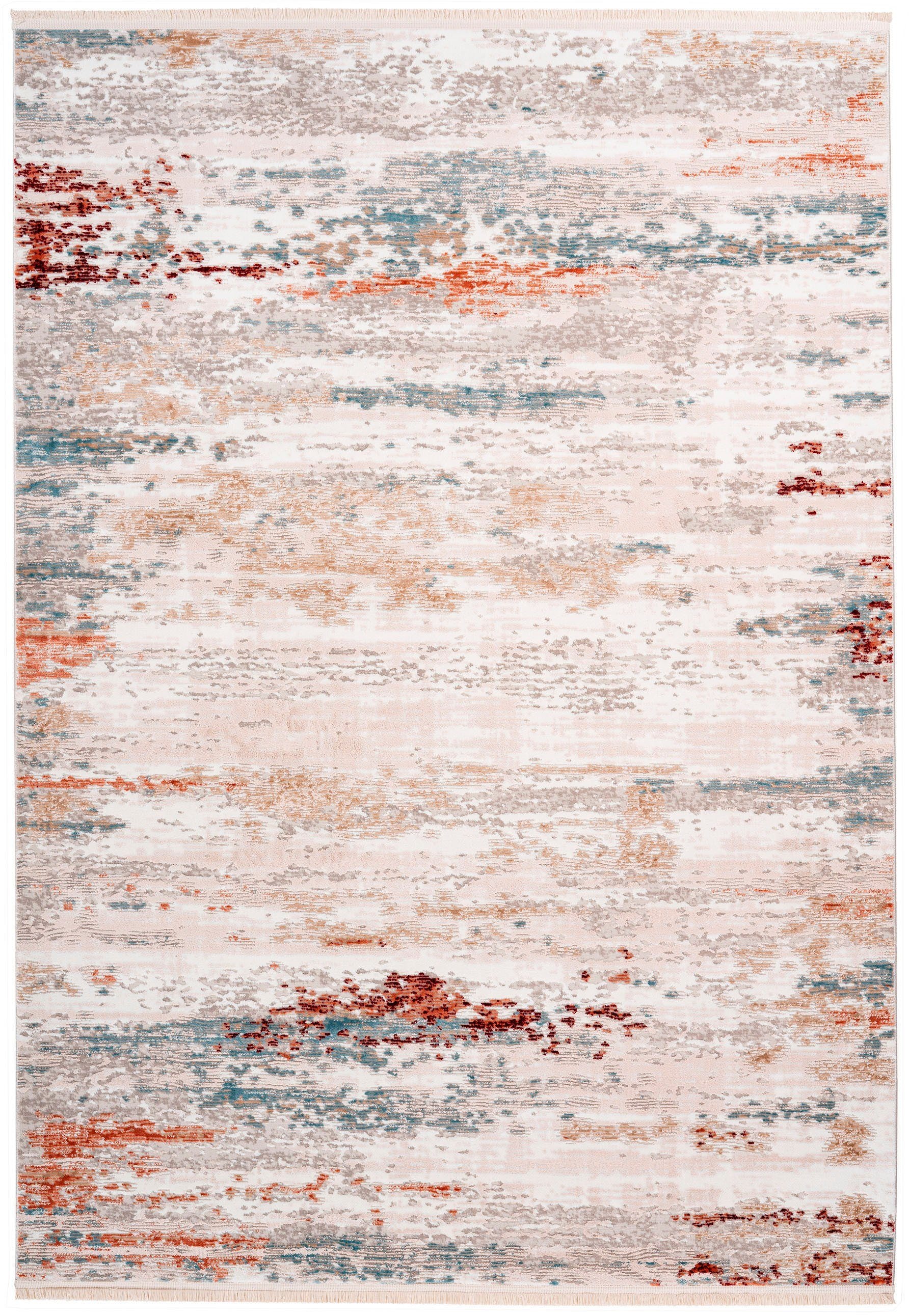 calo-deluxe Teppich »Miran 625« rechteckig 12 mm Höhe Vintage Design, mit Fransen, Wohnzimmer