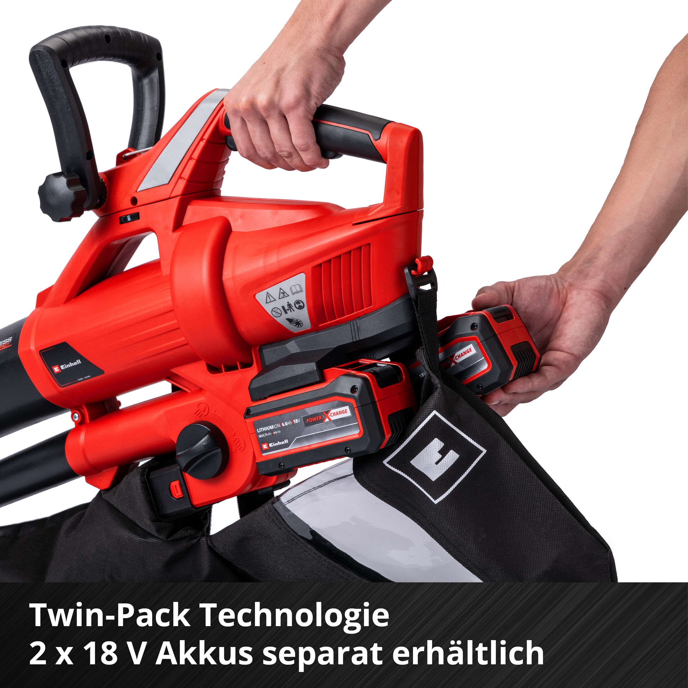 Einhell Akku-Laubsauger »GE-CL 36 Li E-Solo«, (3 St.)