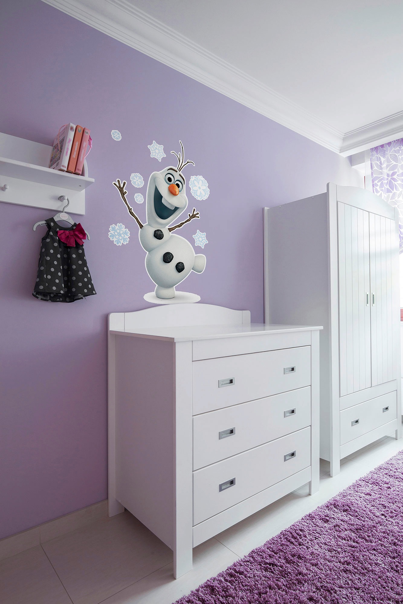 Komar Wandtattoo »Olaf - Größe 50 x 70 cm«, (9 St.), selbstklebend, Wandsticker, Kinderzimmer