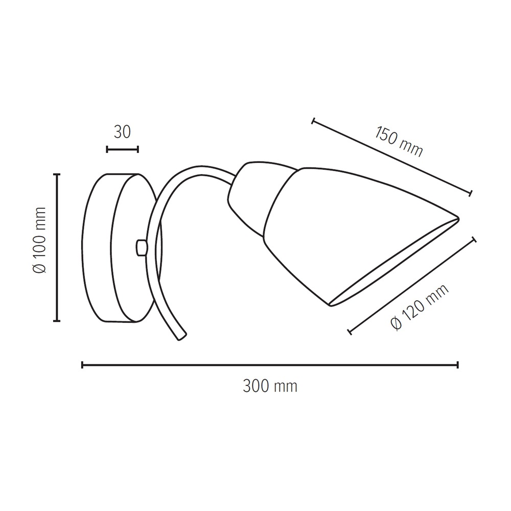 SPOT Light Wandleuchte »VILETTA«, 1 flammig, Leuchtmittel E27 | ohne Leuchtmittel, Naturprodukt aus Eichenholz, Hochwertiger Schirm aus Glas