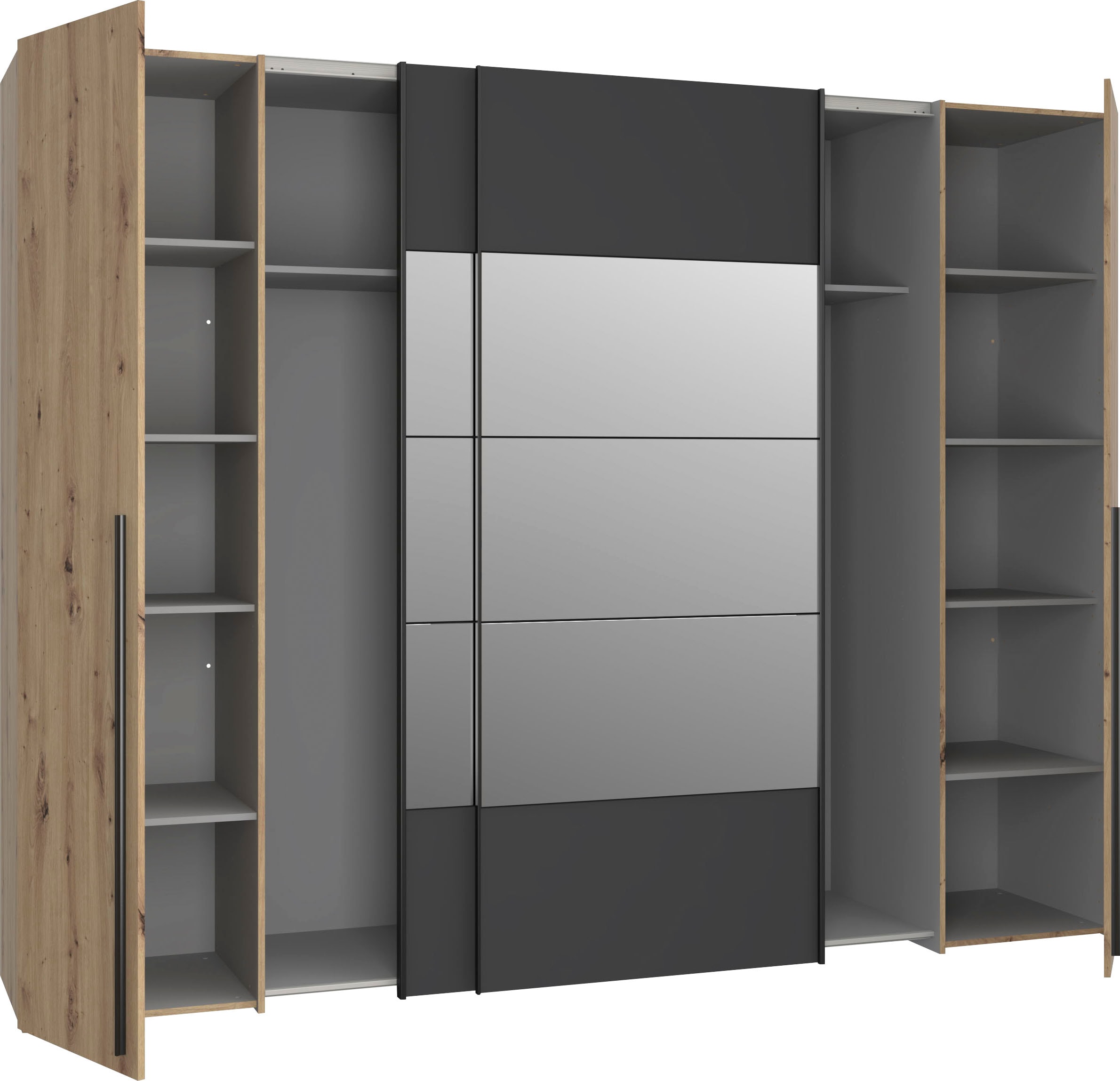 FORTE Kleiderschrank »Rayong«, (B/H/T ca. 270,3x210x61,2 cm)