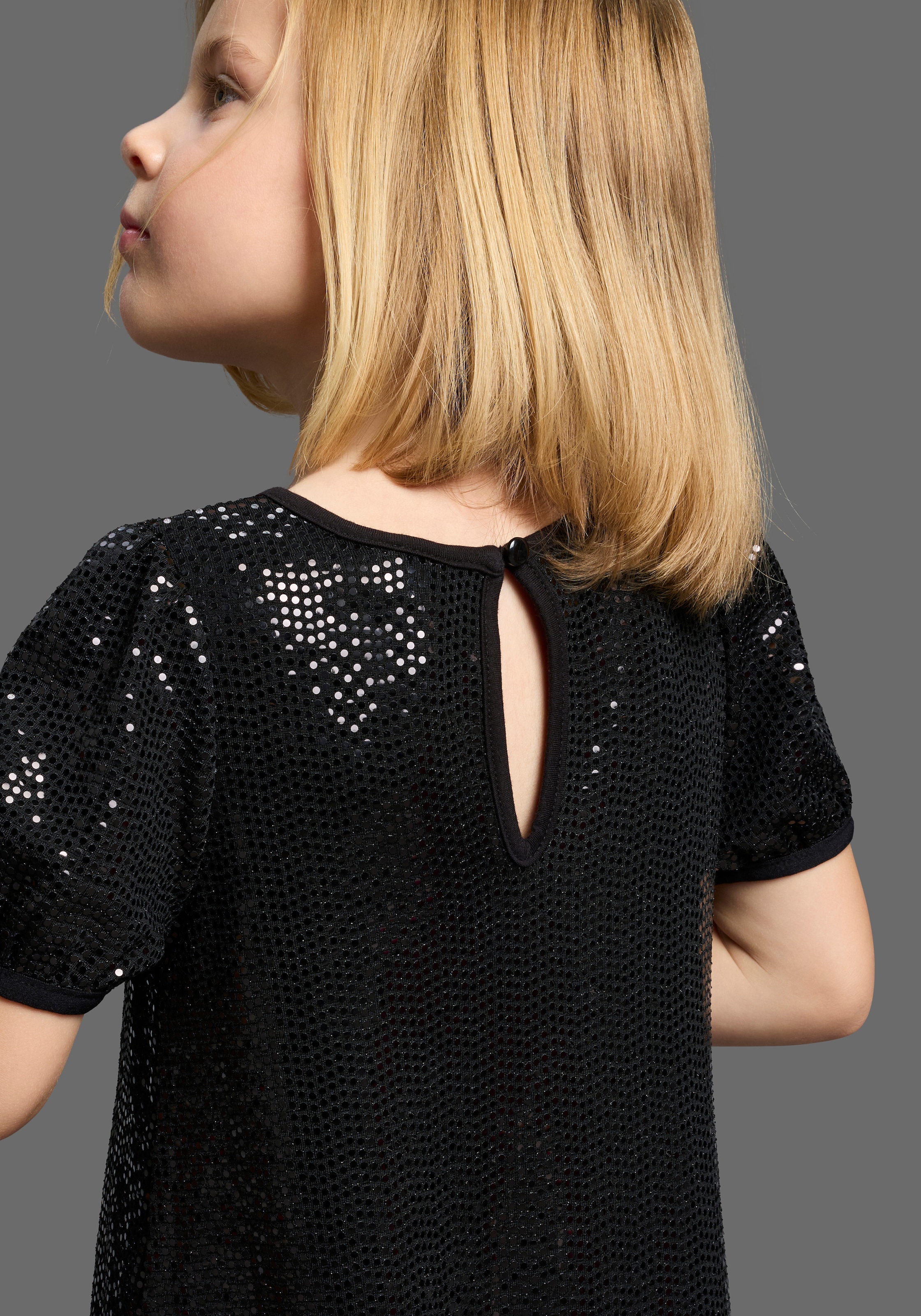 KIDSWORLD Jerseykleid »Shirtkleid in Pailletten-Allover-Design« Shirtkleid in Pailletten-Optik
