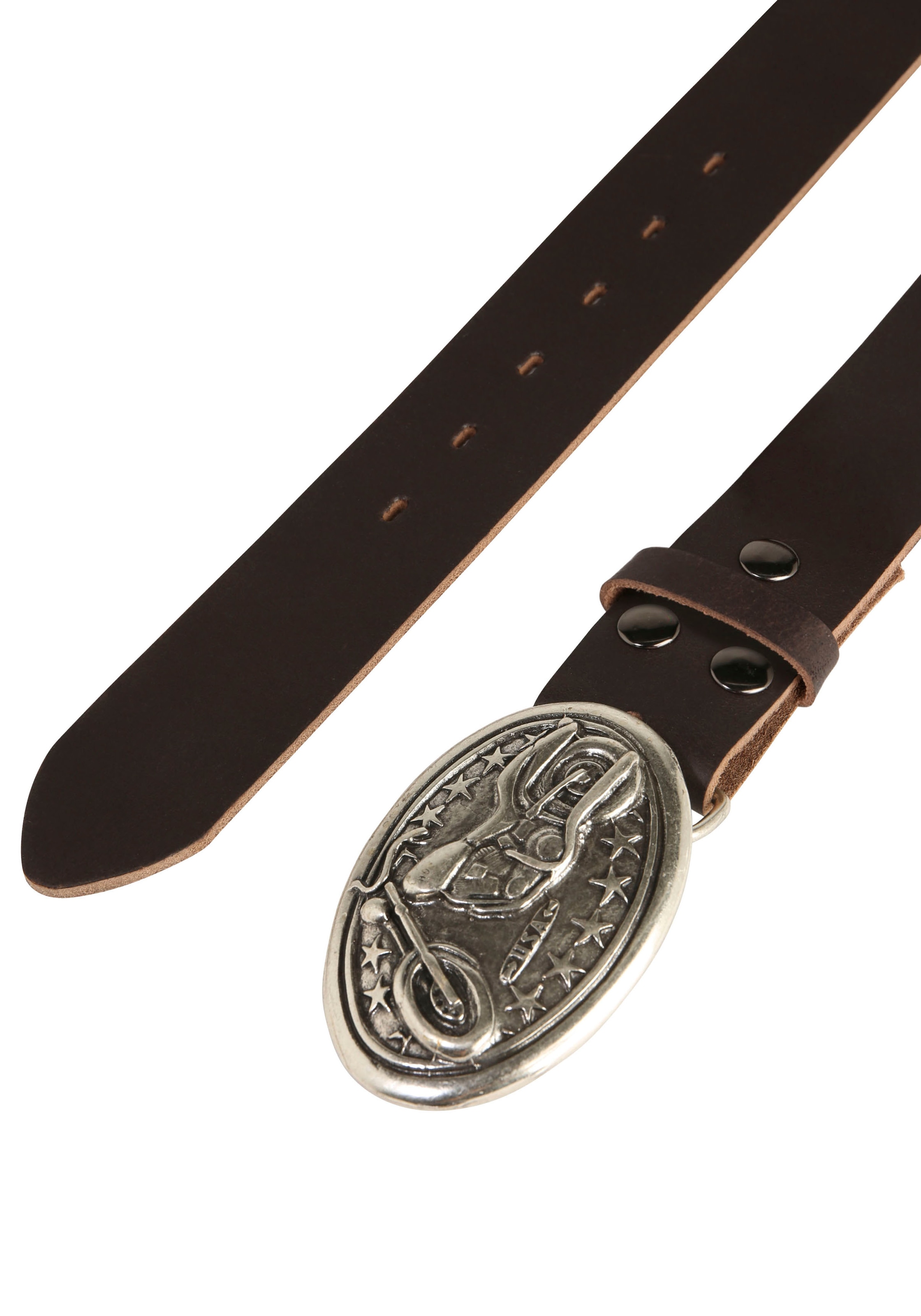 Rettungsring Gürtel Ledergürtel mit austauschbarer Schließe »Bike«