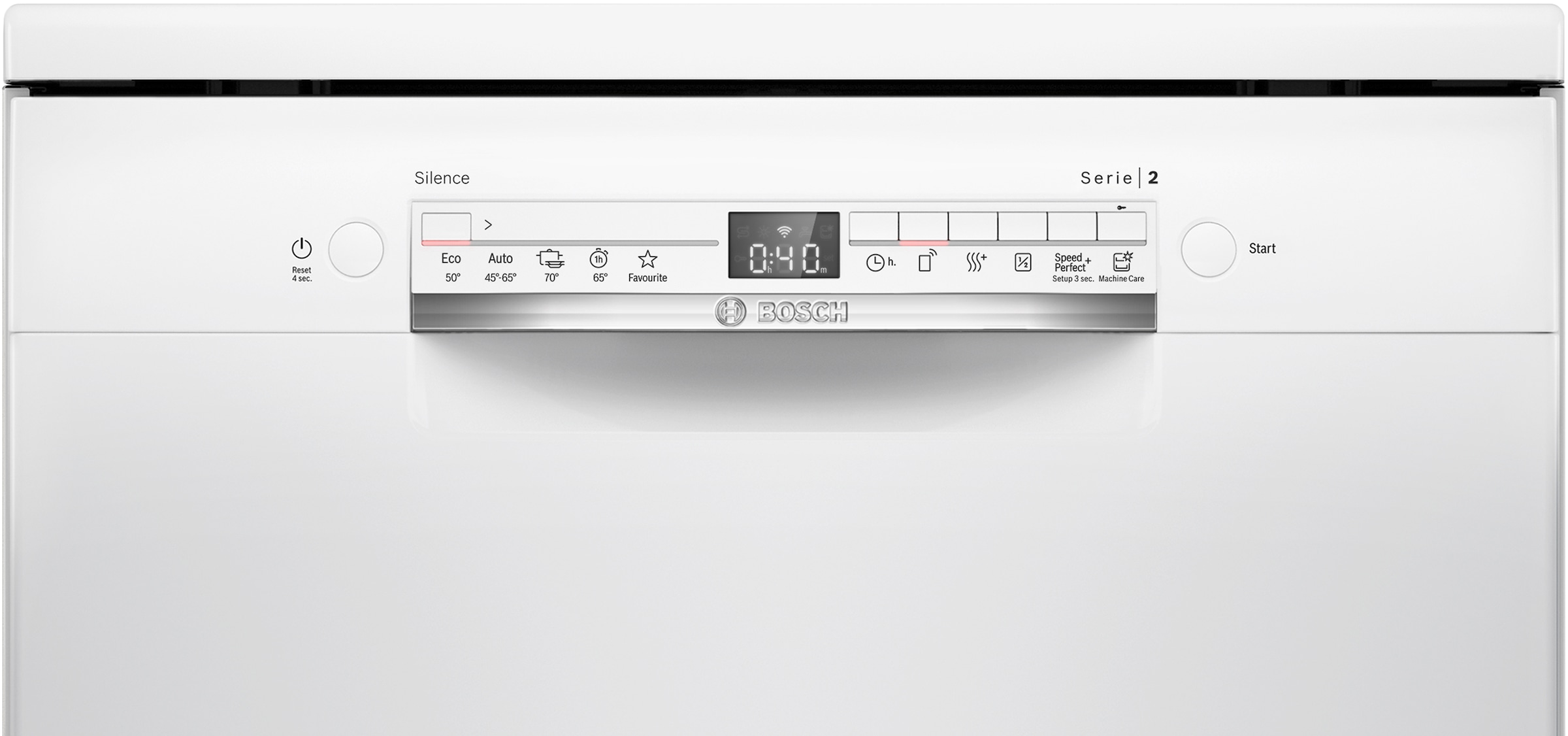 BOSCH Standgeschirrspüler Serie 2 »SMS2HTW08E« 13 tlg. Maßgedecke Geräuschreduktion bis zu 30 Minuten dank Silence on demand