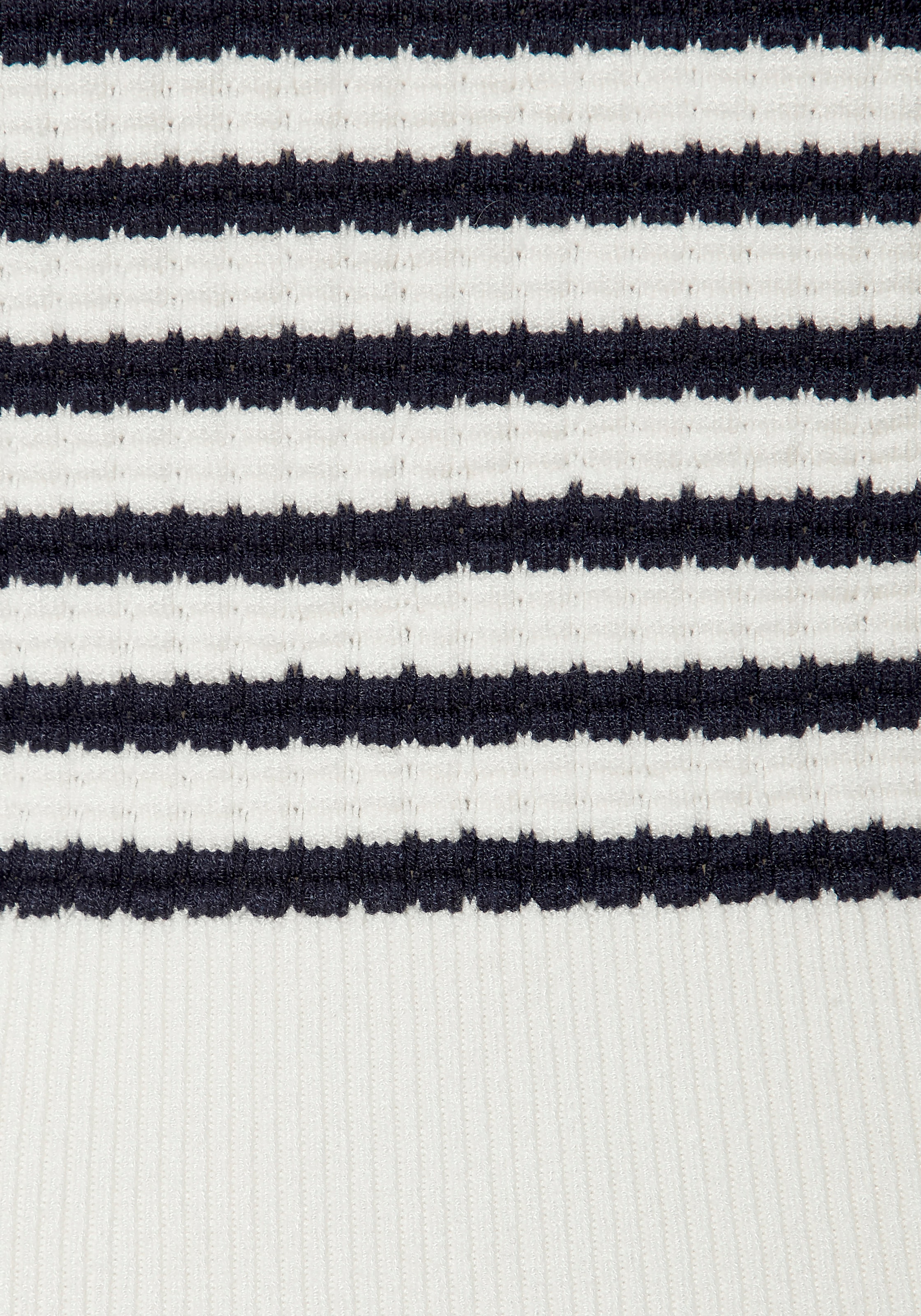 French Connection Sweater , Maritimer Streifenlook aus soften Strukturstrick, Loungewear
