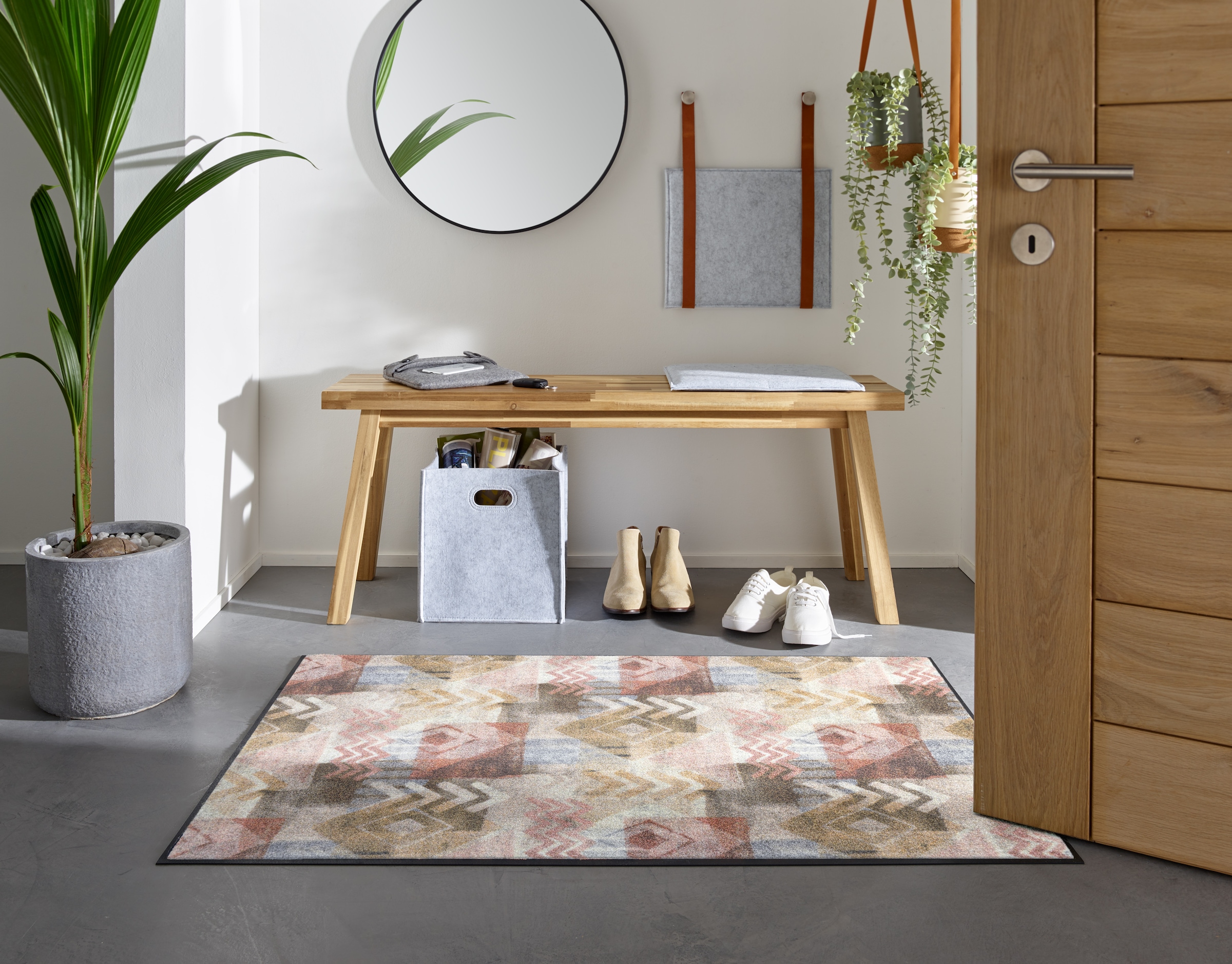 wash+dry by Kleen-Tex Teppich »Timesign« rechteckig 7 mm Höhe