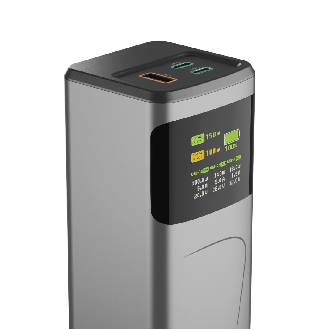 Hama Powerbank »Powerbank (150 W, 24000 mAh, 2x USB-C, 1x USB-A, Schnellladen)«