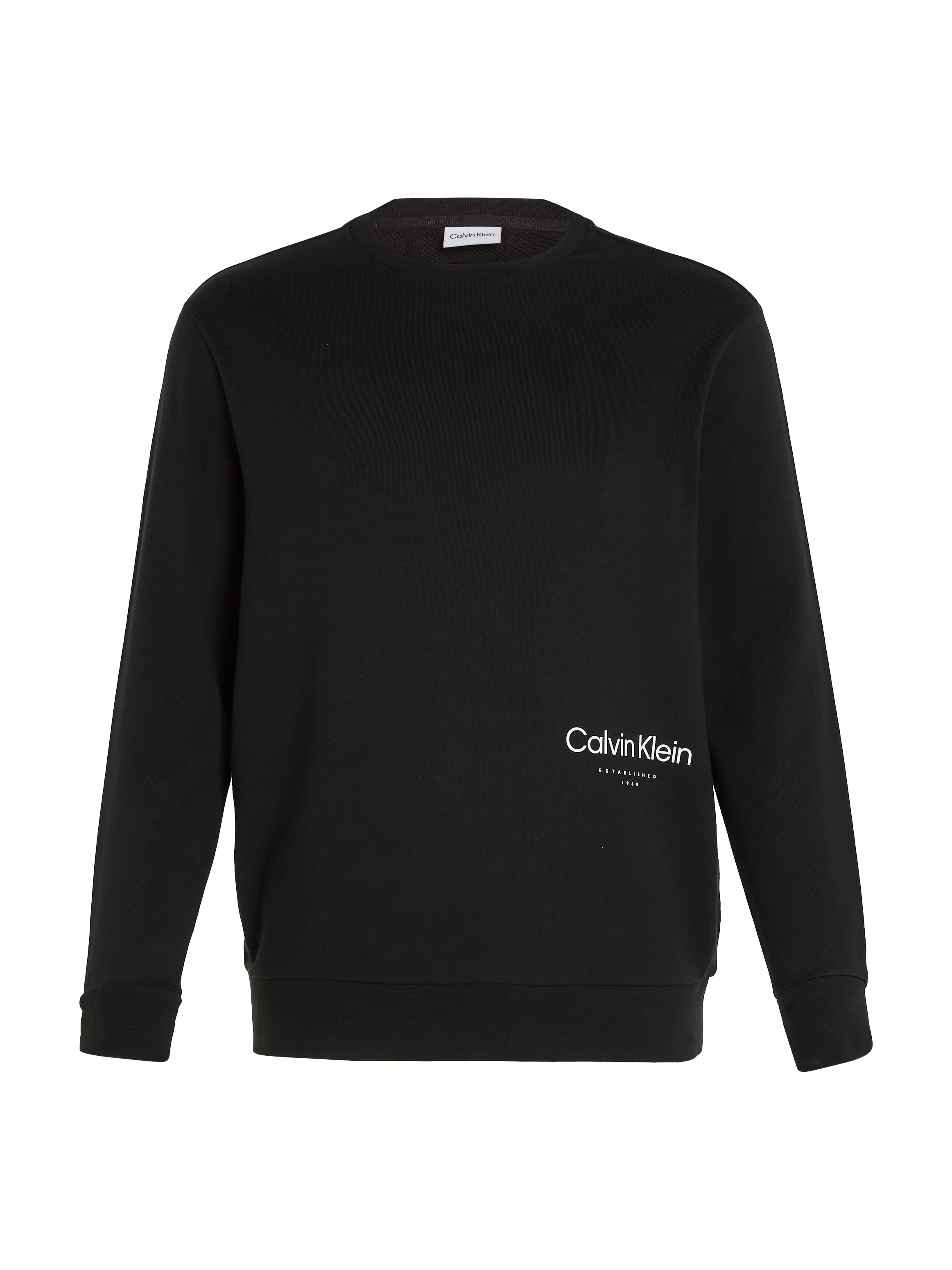 Calvin Klein Big&Tall Sweatshirt »BT_OFF PLACEMENT LOGO SWEATSHIRT«, in großen Größen mit Logoschriftzug