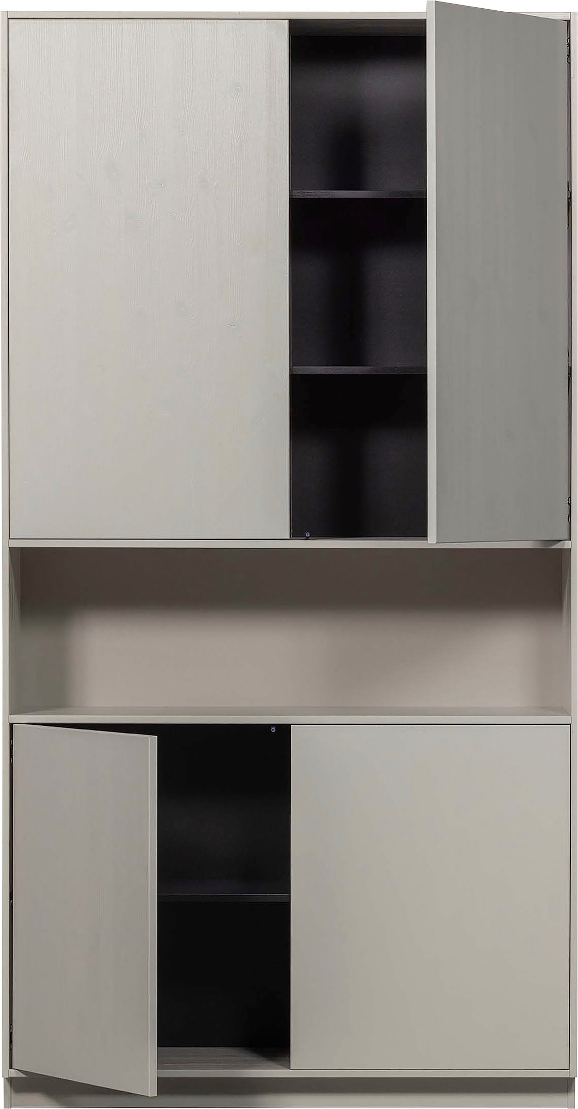 WOOOD Buffet »Finca«, mit Push-to-Open-System, Höhe 210 cm x Breite 110 cm