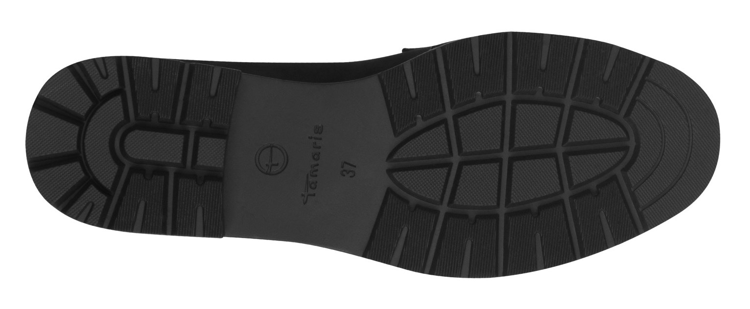 Tamaris Loafer, Blockabsatz, Slipper, Halbschuh, Businessschuh mit Zierriegel