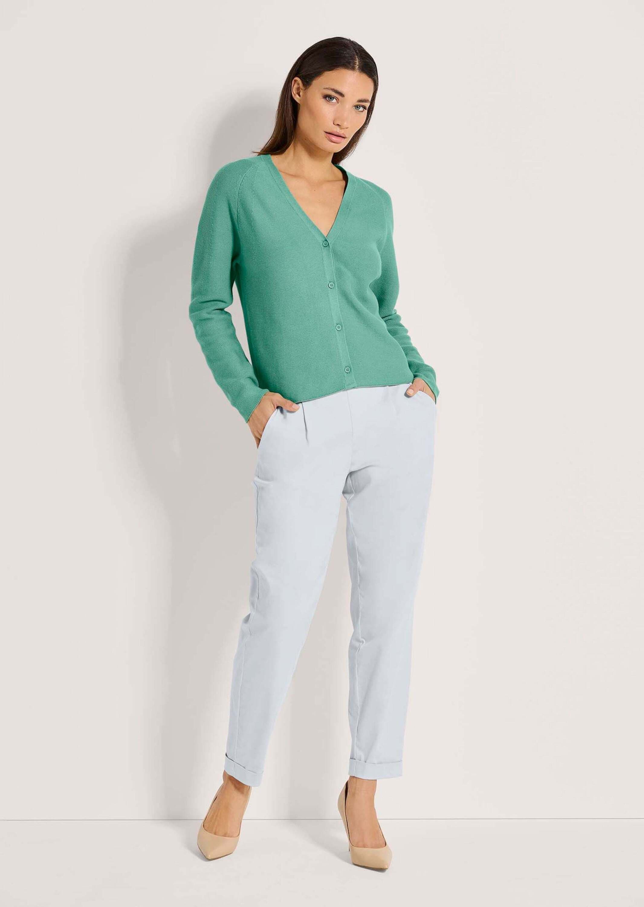 MADELEINE Strickjacke »Strickjacke Strickjacke mit V-Ausschnitt«