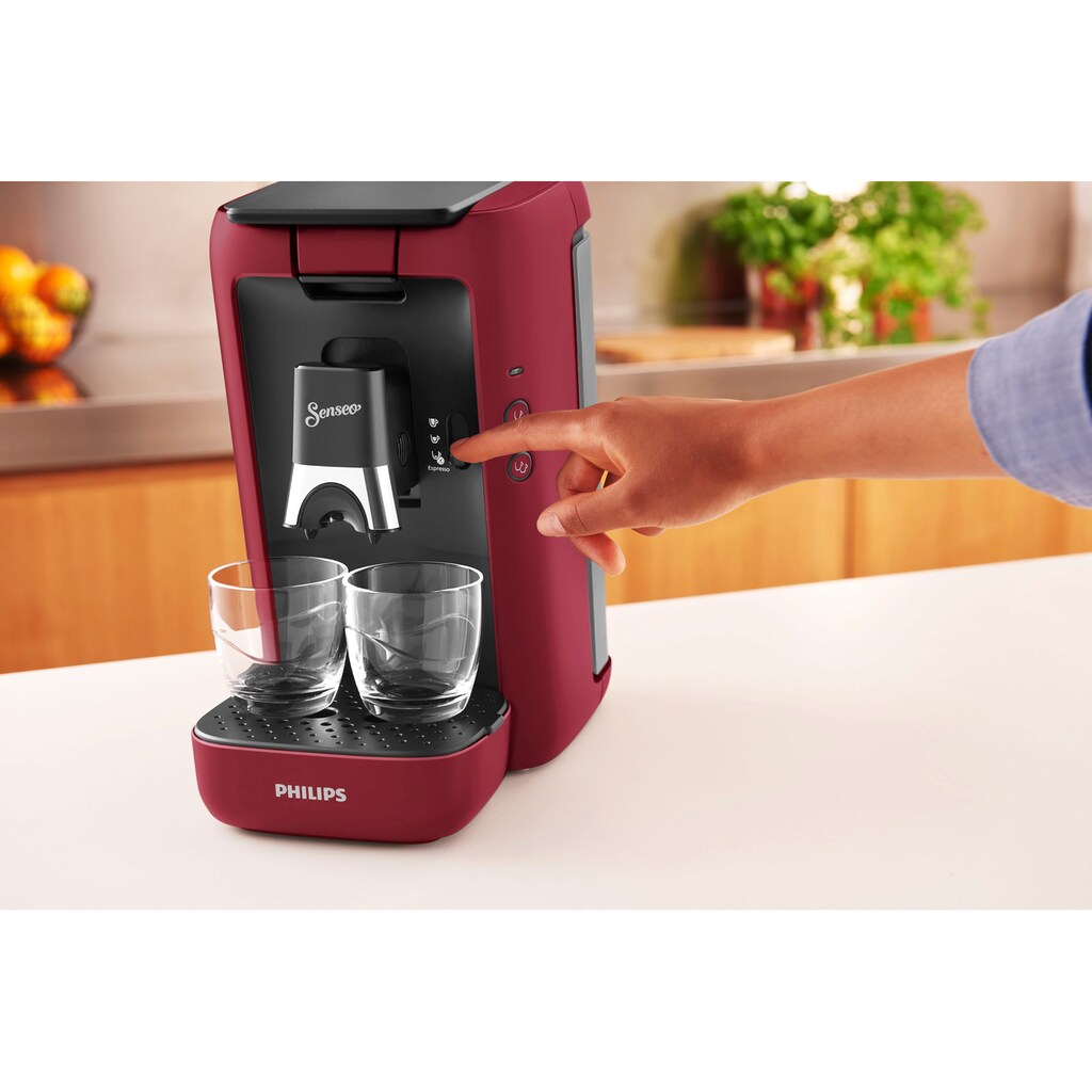 Philips Senseo Kaffeepadmaschine »Maestro CSA260/90, aus 80% recyceltem Plastik, +3 Kaffeespezialitäten«, Memo-Funktion, inkl. Gratis-Zugaben im Wert von € 14,- UVP