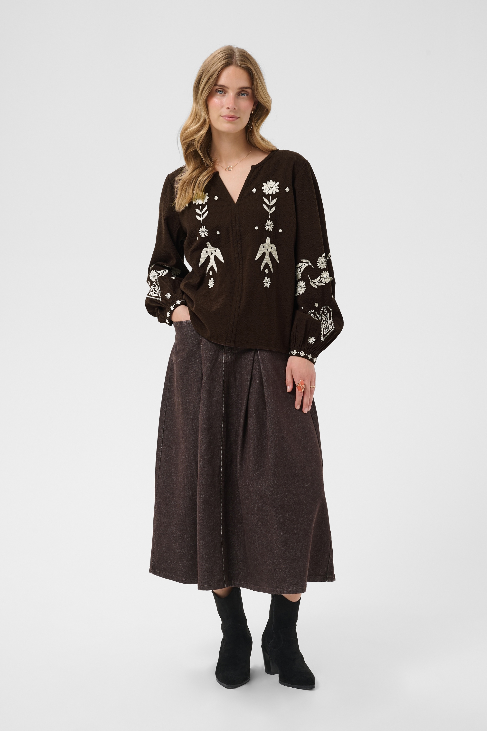 Cream Langarmbluse »Damen Bluse langarm CRPatulie«