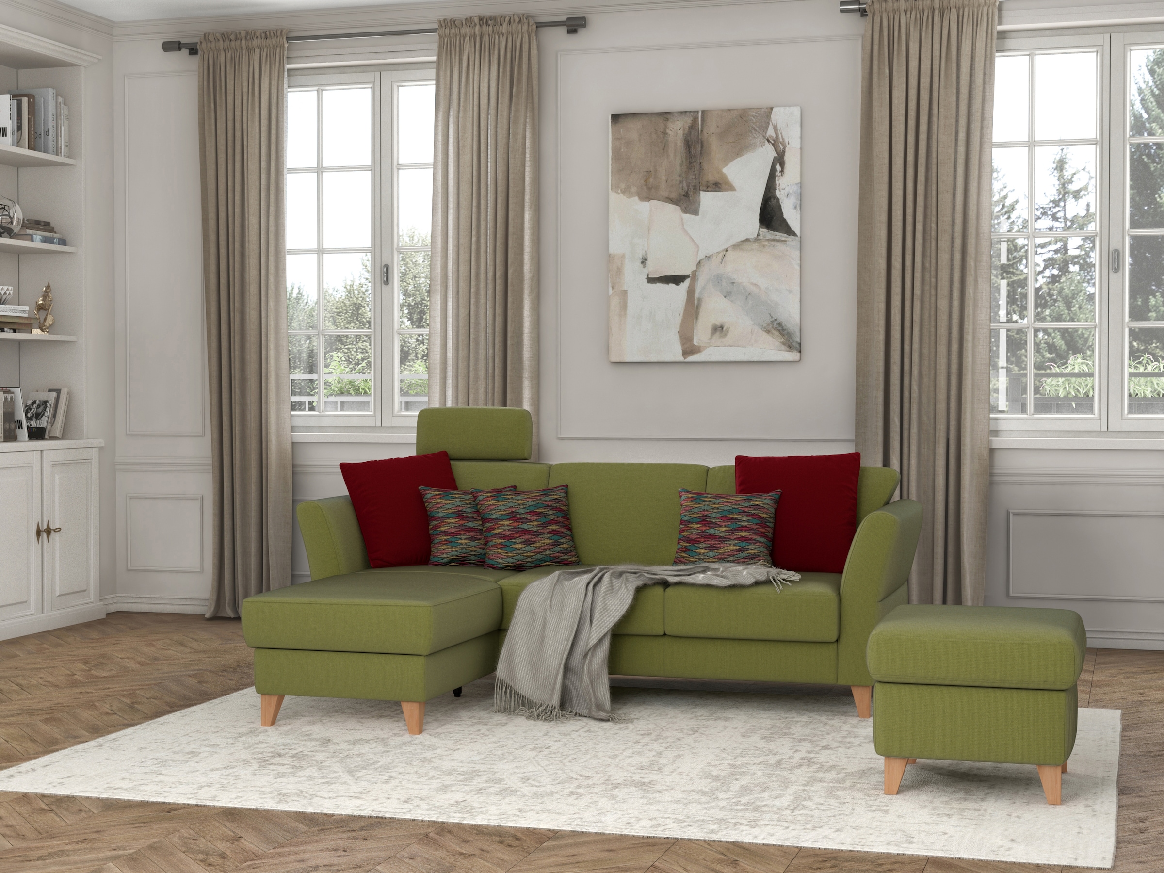 sit&more Stauraumhocker »Visby« Stauraum, auch erhältlich mit Wasser zu reinigendem "Soft clean" Bezug