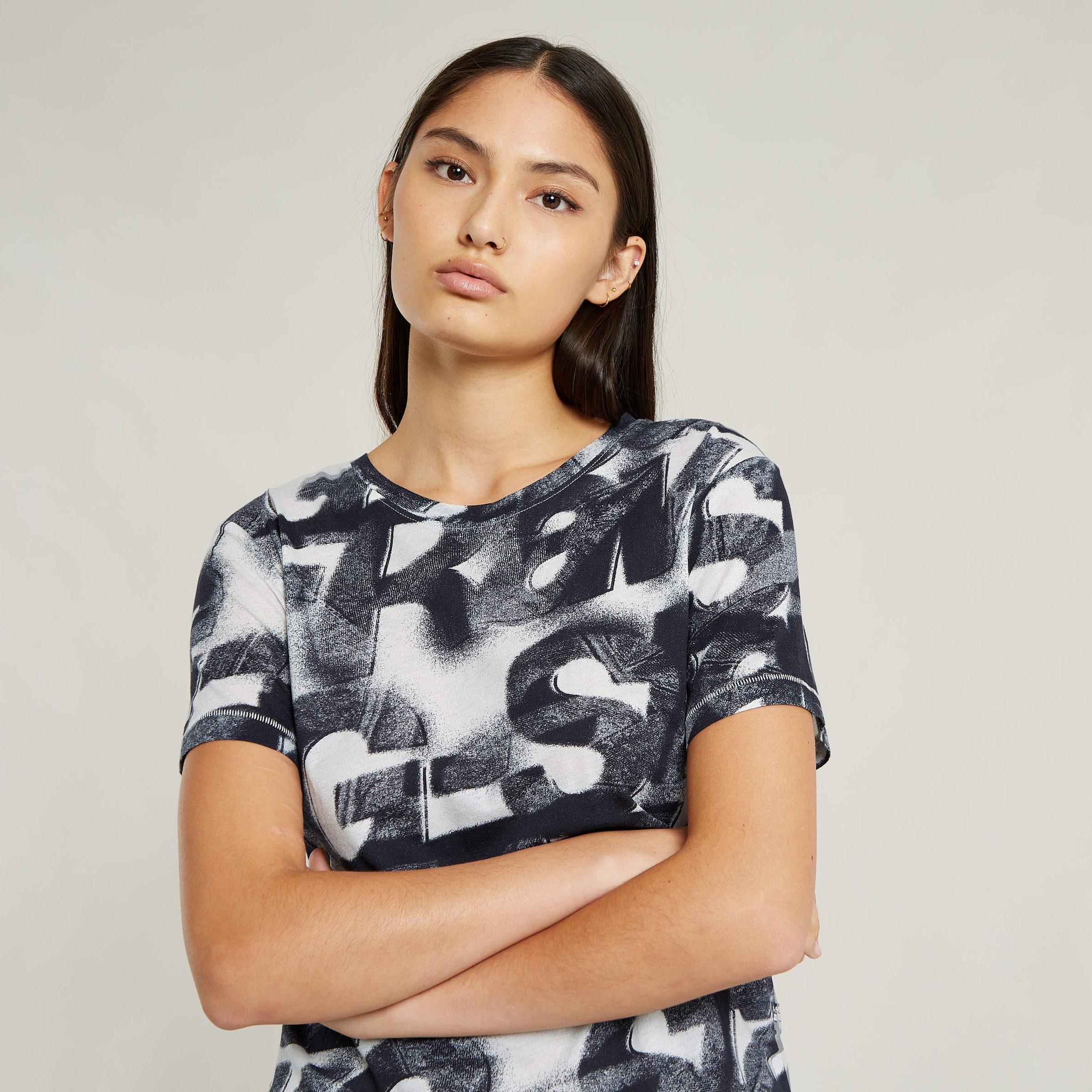 G-STAR T-Shirt »Sprayed Letters«, mit Allover-Print