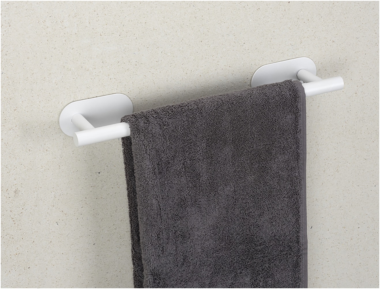 WENKO Handtuchstange »Turbo-Loc® Modell Uno Orea« aus Edelstahl, Befestigen ohne Bohren, 40 cm