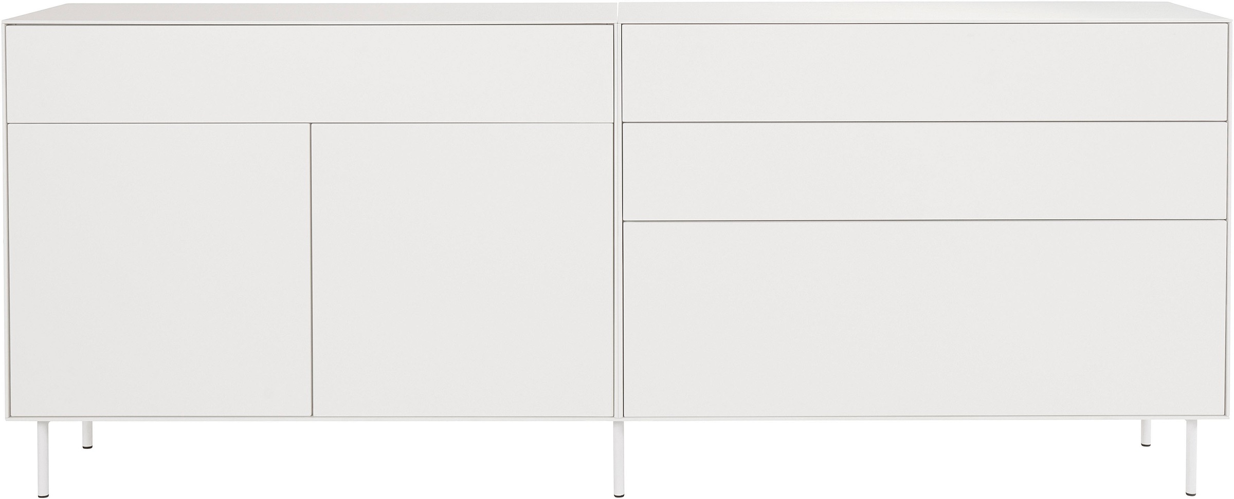 LeGer Home by Lena Gercke Sideboard »Essentials«, (2 St.), Breite: 224cm, MDF lackiert, Push-to-open-Funktion