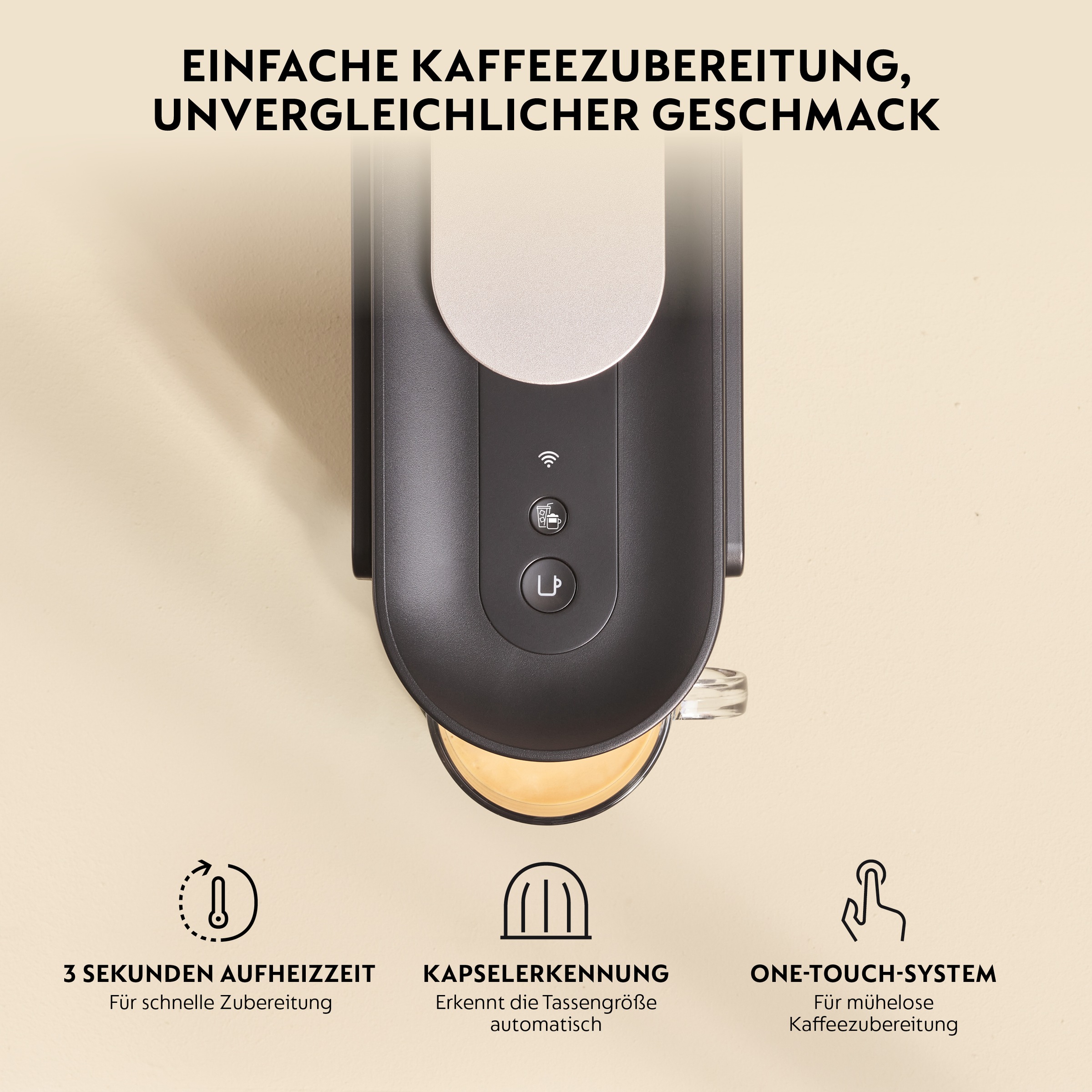 Nespresso Kapselmaschine »Vertuo Up« schlankes Design, Coffee Creations Modus, Auto-Off, 1,4 l Wassertank