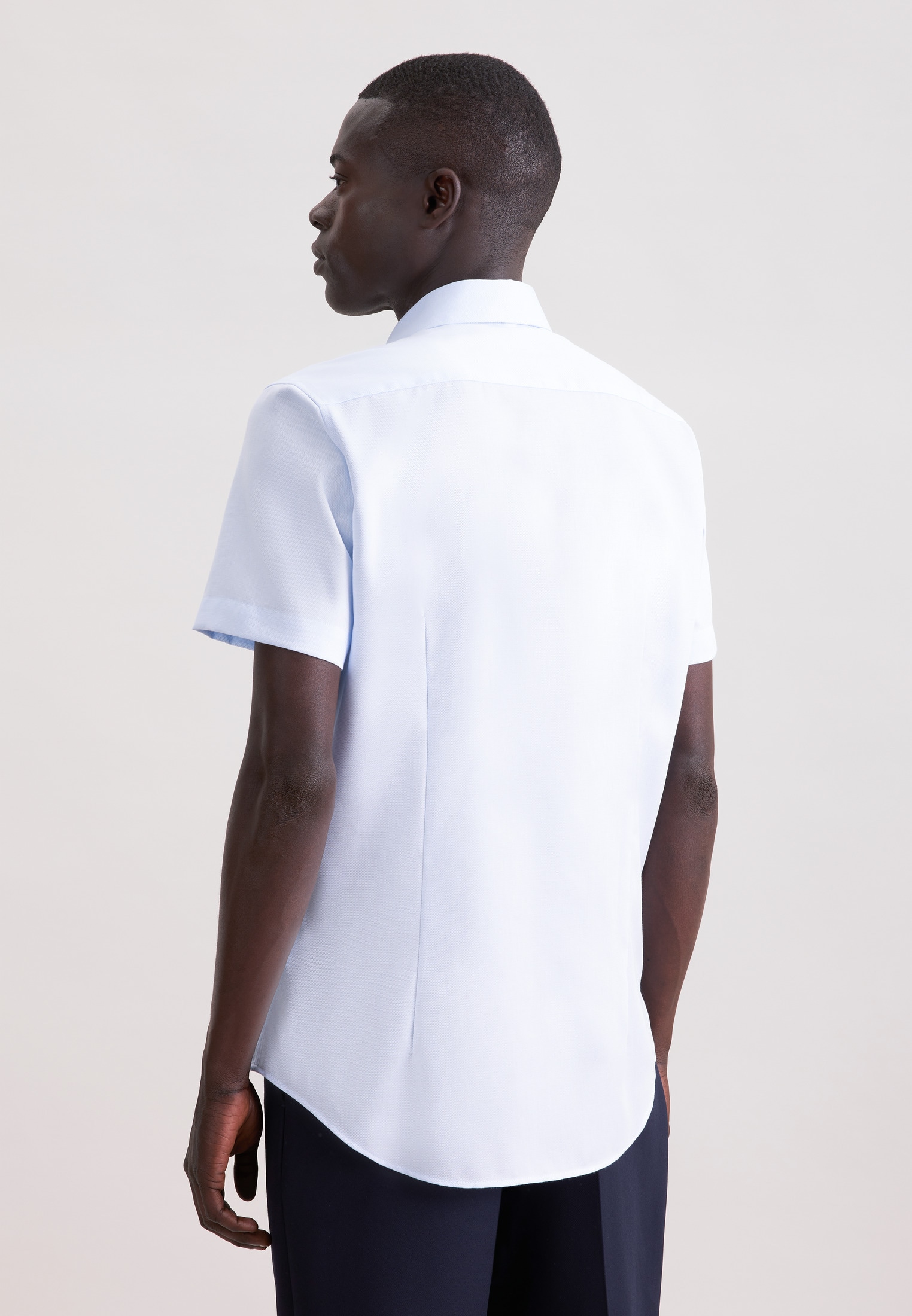 seidensticker Businesshemd »Schwarze Rose« Shaped 1/2 Button-Down-Kragen Struktur