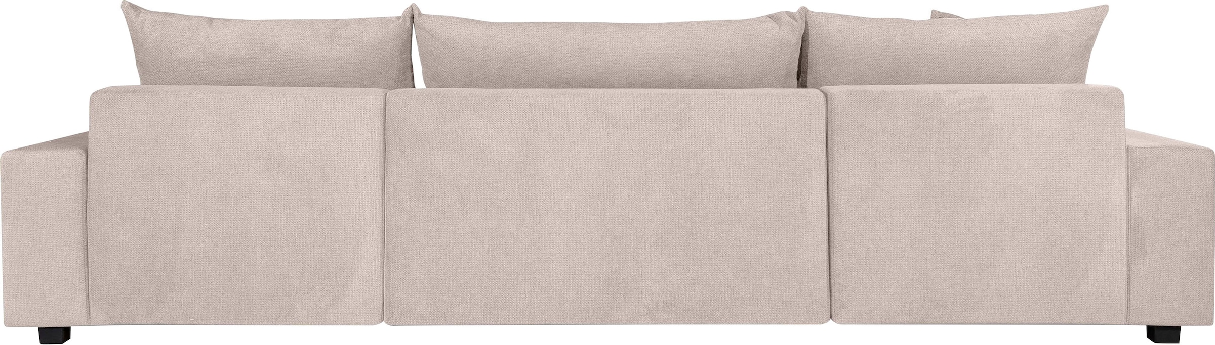 OTTO home Wohnlandschaft »Alexa U-Form, B: 313 cm« Bettfunktion, Bettkasten & 4 Zierkissen, Federkern