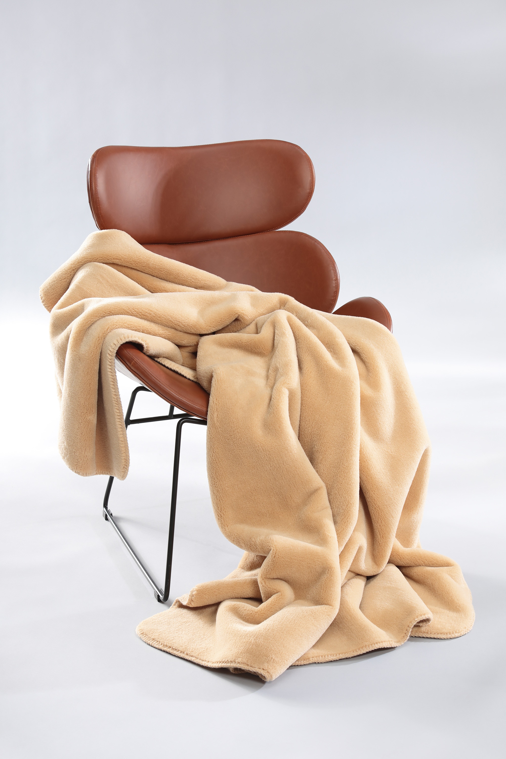 Biederlack Wohndecke »Wool Feel im Pelz-Look« mit gektteltem Zierstich
