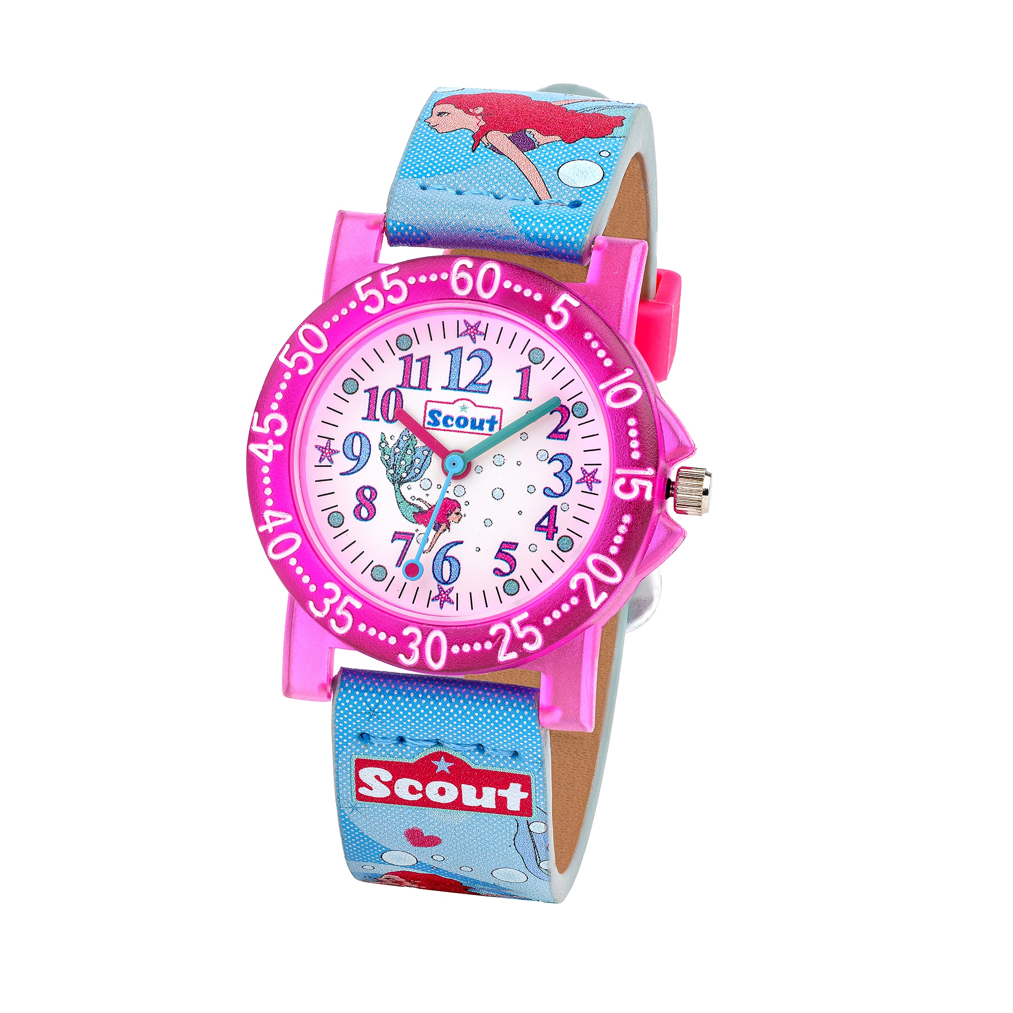 Scout Quarzuhr »The It-Collection« Armbanduhr, Kinderuhr, Lernuhr, Geschenkidee, Schulanfang,Meerjungfrau