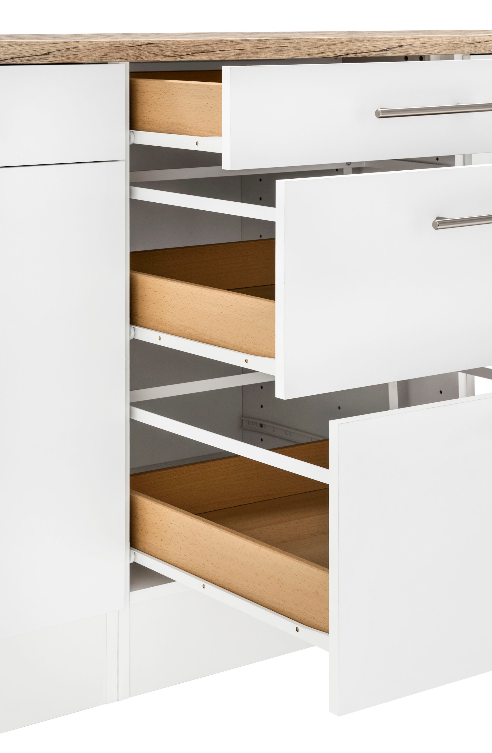 OPTIFIT Unterschrank »Mini«, Breite 180 cm mit Metallgriffen