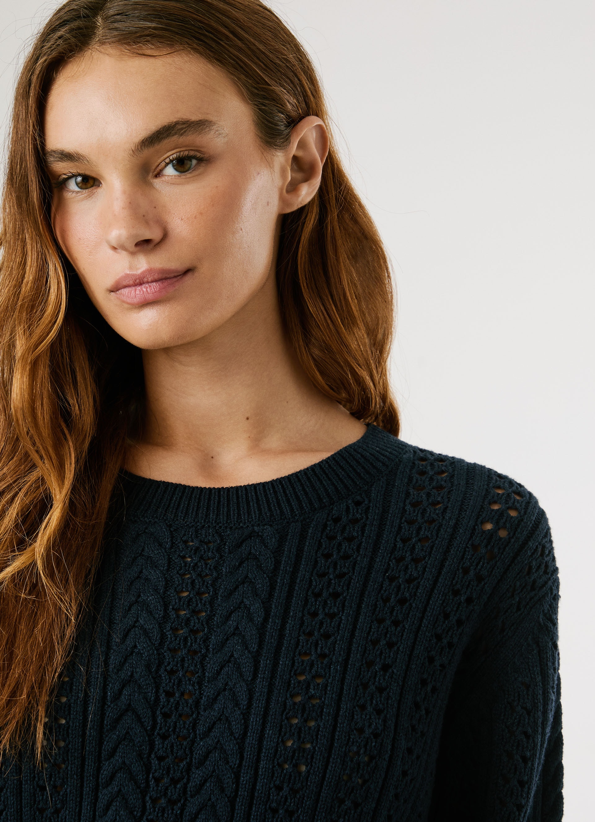 Pepe Jeans Strickpullover »CANDIDE«, mit Lochmuster