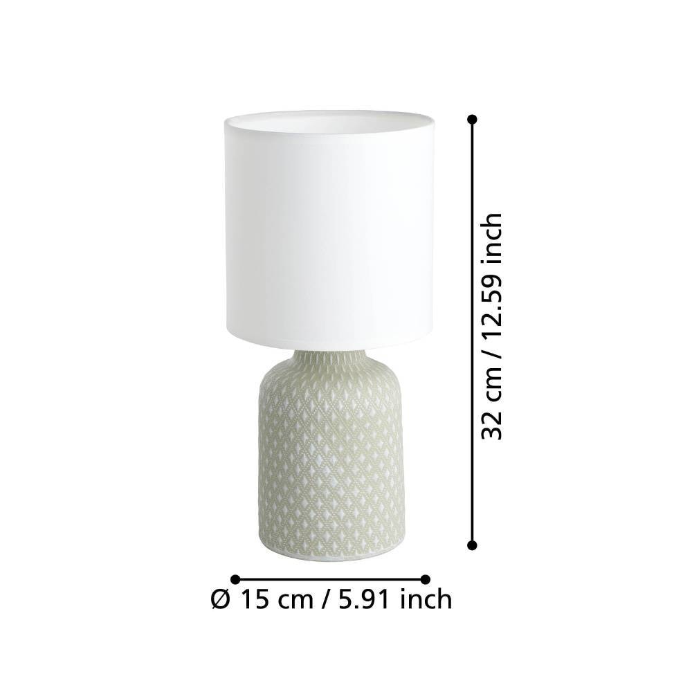 EGLO Tischleuchte »BELLARIVA«, 1 flammig, Leuchtmittel E14 | ohne Leuchtmittel, H 32 cm, Tischlampe, Nachttischleuchte