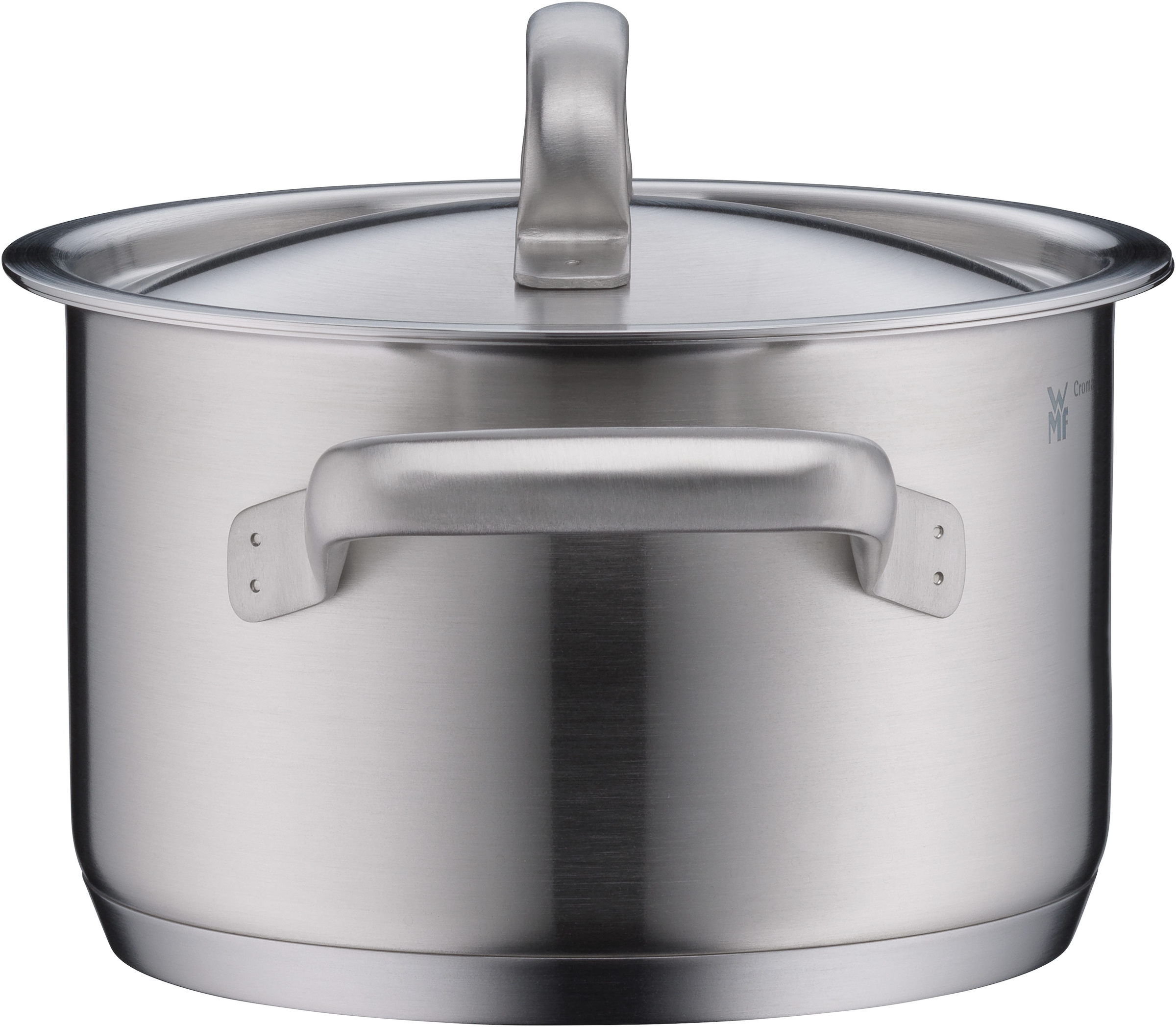 WMF Kochtopf »Gourmet Plus«, Cromargan® Edelstahl Rostfrei 18/10, (2 tlg.), wärmeduzierende Hohlgriffe, Innenskalierung, breiter Schüttrand