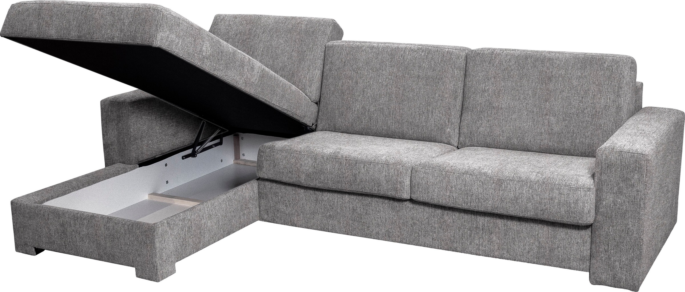 Home affaire Ecksofa »Roma "M" Matratzenhöhe 14 cm, Dauerschlaffunktion, mit Unterfederung,«, Liegemaße ca 143x198 cm, L-Form