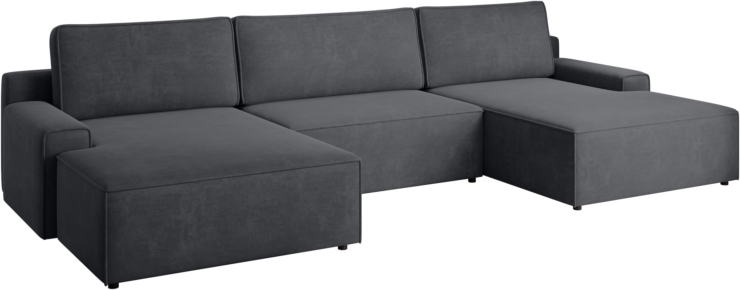 TRENDMANUFAKTUR Wohnlandschaft »Challenge, Schlafsofa mit Bettkasten, Couch in U-Form, Breite 333 cm« XXL Sofa mit Bettkasten & Schlaffunktion, auch in trendigem Cordstoff