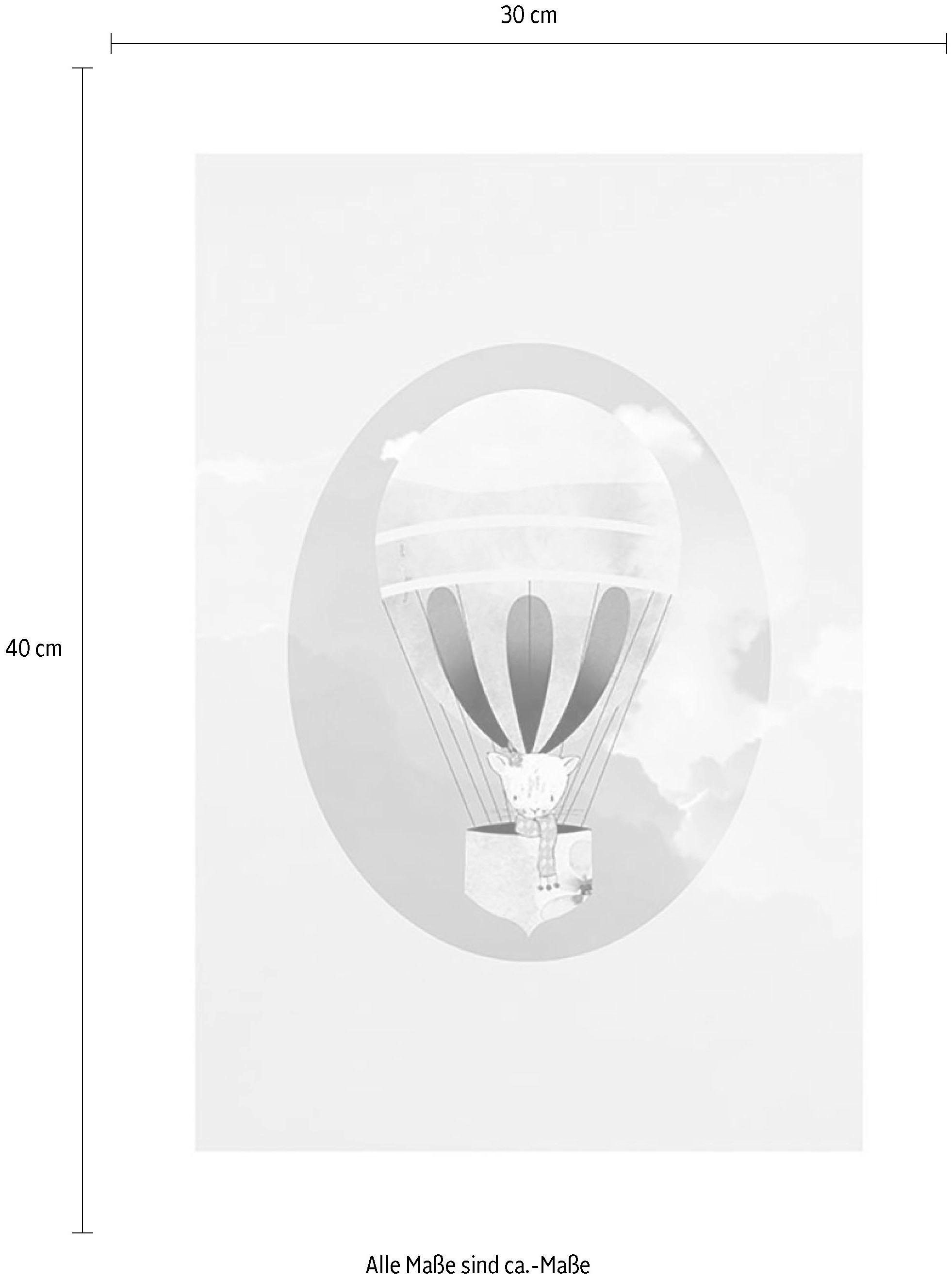 Komar Poster »Happy Balloon Green«, Figuren, Kinderzimmer, Schlafzimmer,  Wohnzimmer online kaufen | mit 3 Jahren XXL Garantie | Poster