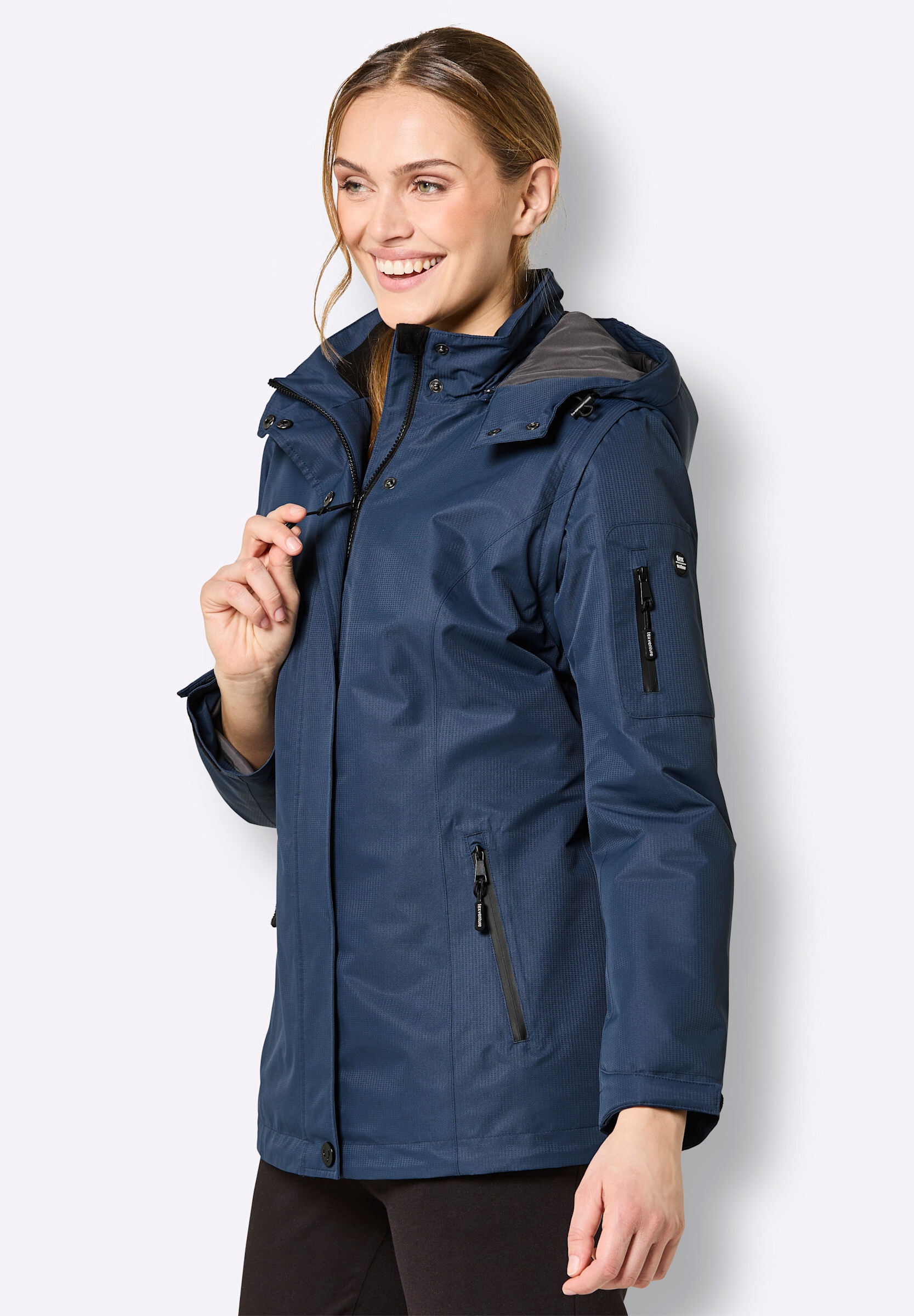 Witt Regenjacke »Funktionsjacke Funktionsjacke mit abzippbaren Ärmeln« Abnehmbare Kapuze