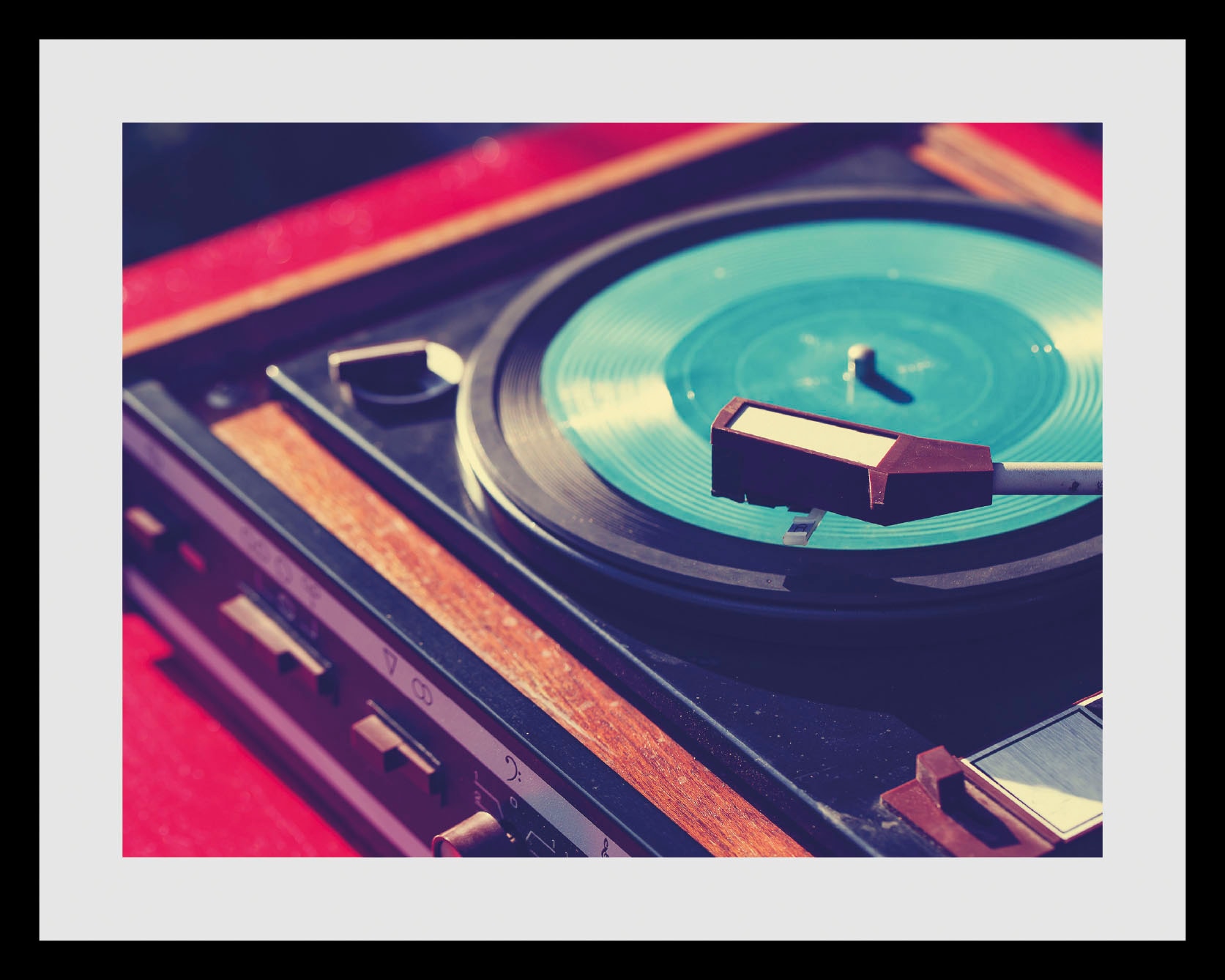 queence Bild »DJ« D | J | Tanz | Technik 1 Stk. tlg. HD Premium Poster-Druck inkl. Holzrahmen