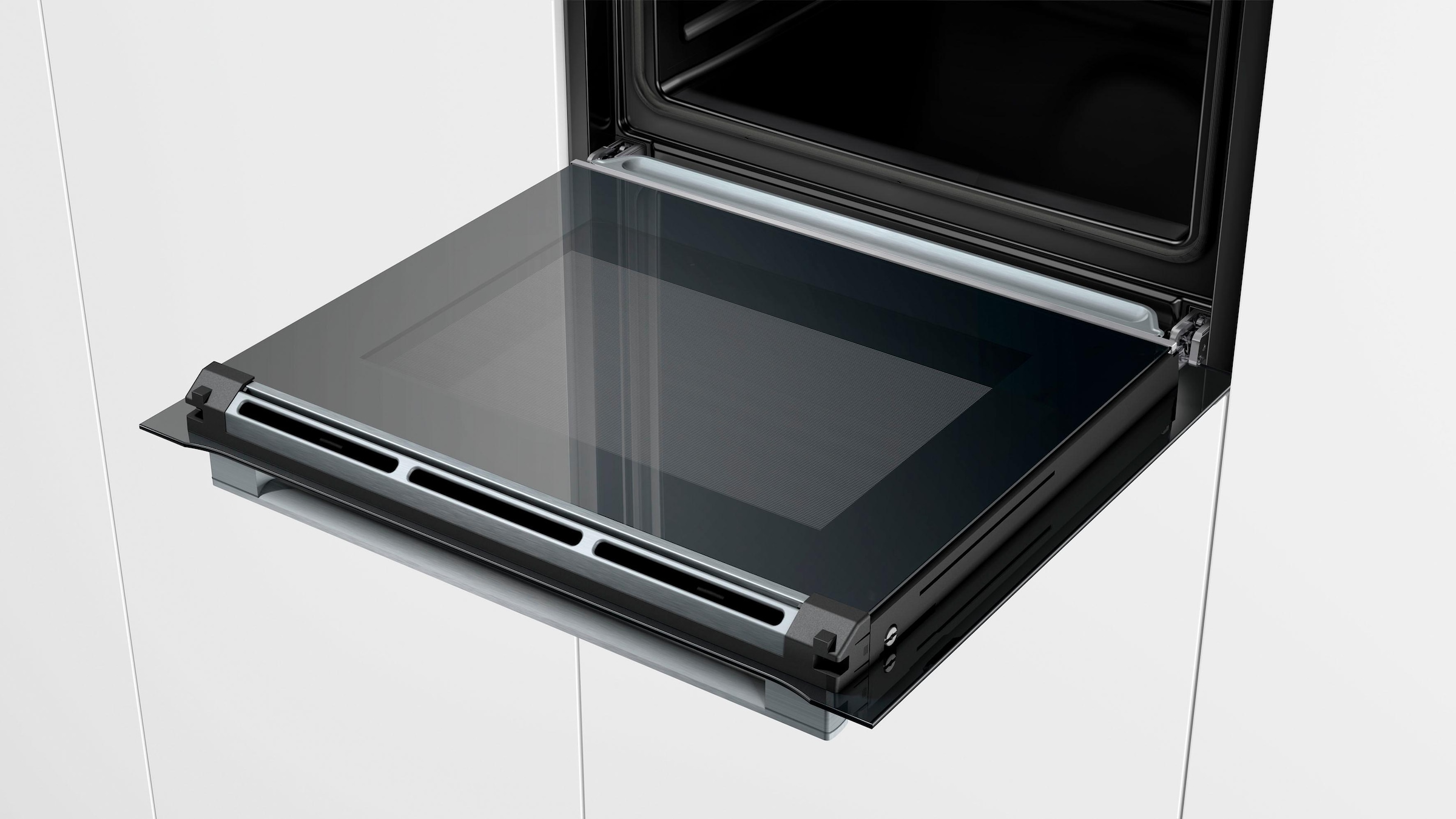BOSCH Dampfbackofen Serie 8 »HSG636BB1«, mit Teleskopauszug nachrüstbar, ecoClean Direct, mit Auftaufunktion